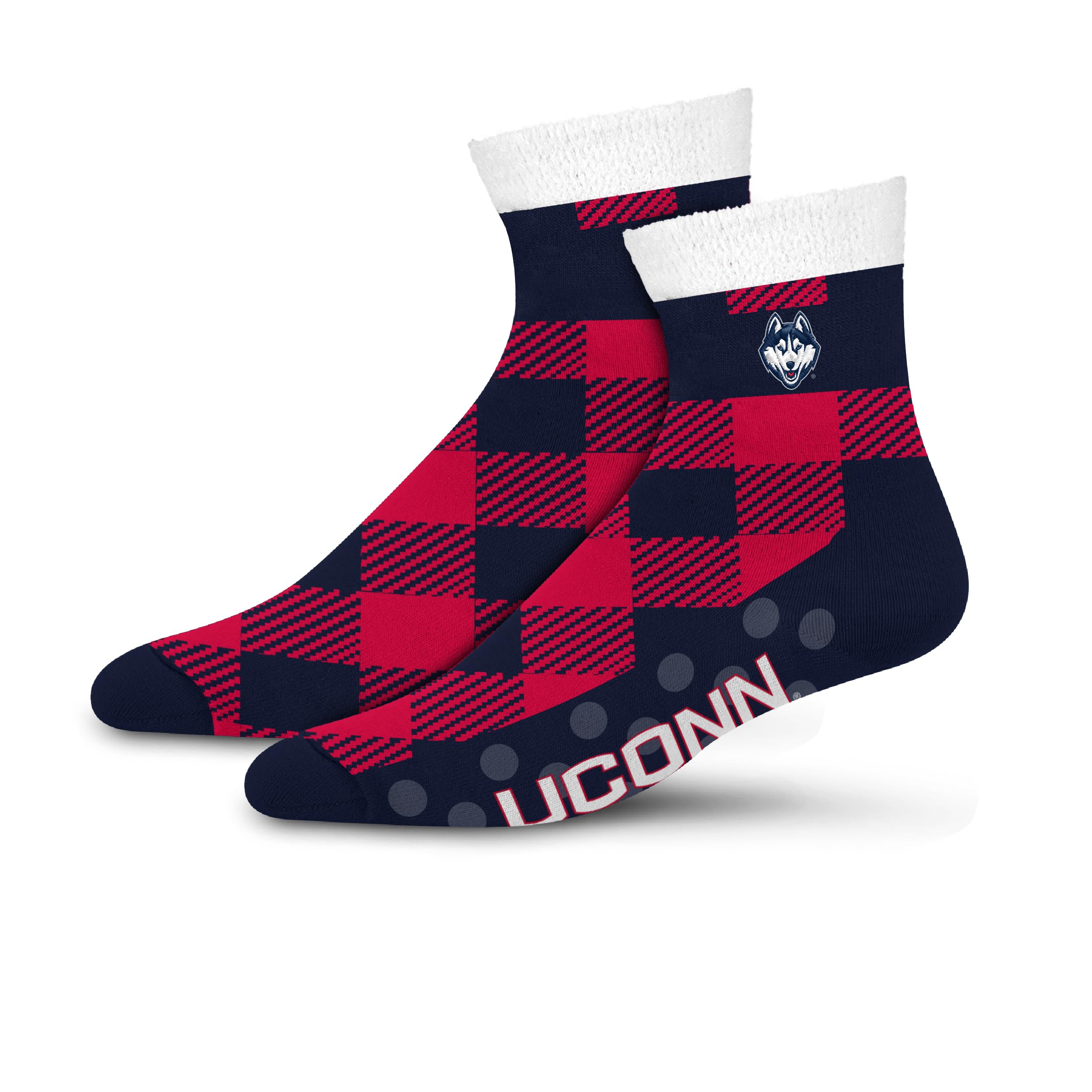 For Bare Feet NCAA UCONN HUSKIES Cozy Buff Plush Cabin Sock Team Color OSFM - Sports Gifts, Sports Memorabilia, Sports Collectibles, Fan Shop