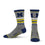 For Bare Feet Mens NCAA Michigan Wolverines 5 Star Crew Sock Marble Grey Large - Sports Gifts, Sports Memorabilia, Sports Collectibles, Fan Shop
