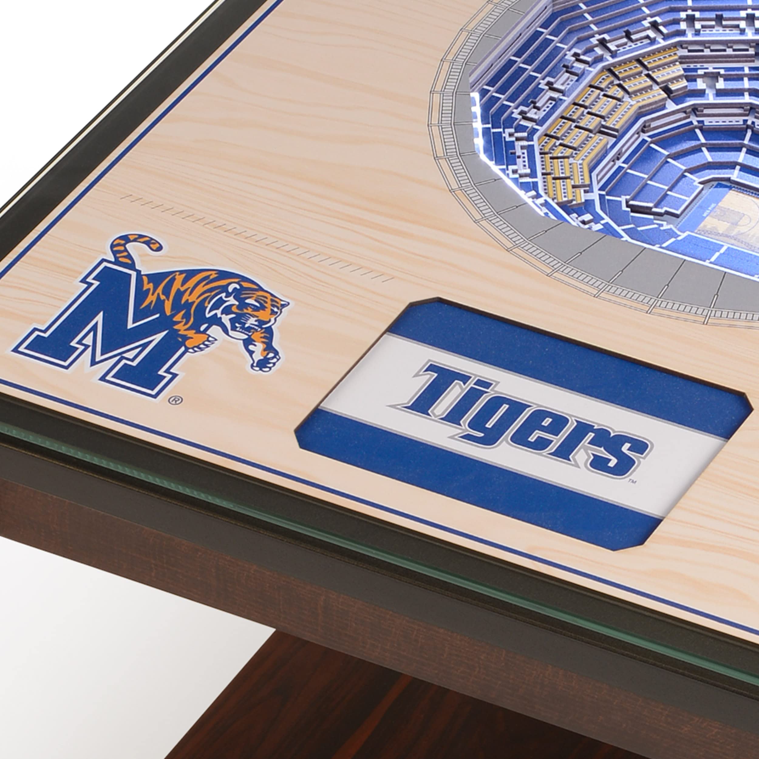 YouTheFan NCAA Memphis Tigers 25-Layer StadiumViews Lighted End Table - FedEx Forum - Sports Collectibles, Sports Memorabilia, Sports Fan Shop, Sports Gifts