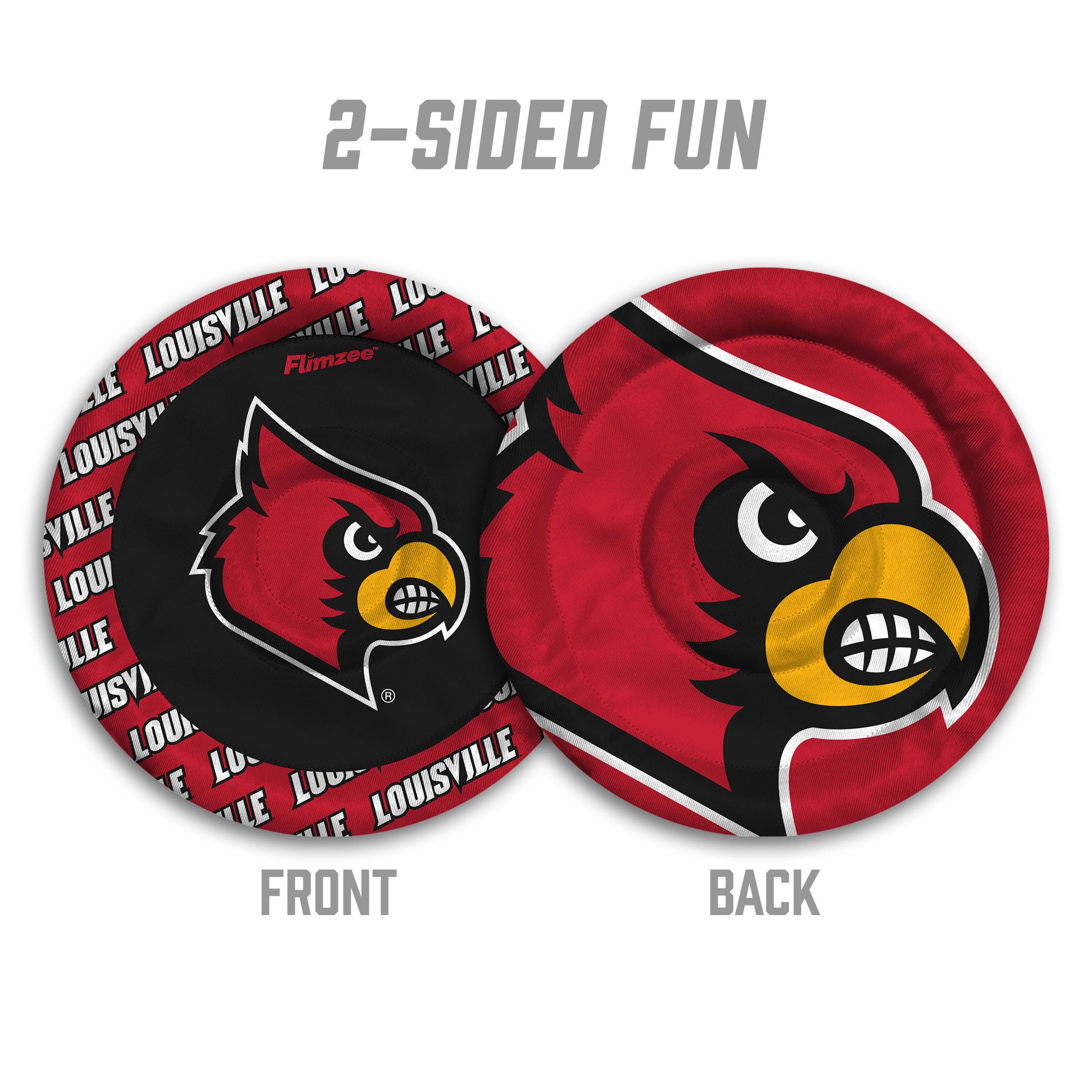 YouTheFan NCAA Louisville Cardinals Flimzee Bean-Bag Flying Disc - Sports Collectibles, Sports Memorabilia, Sports Fan Shop, Sports Gifts