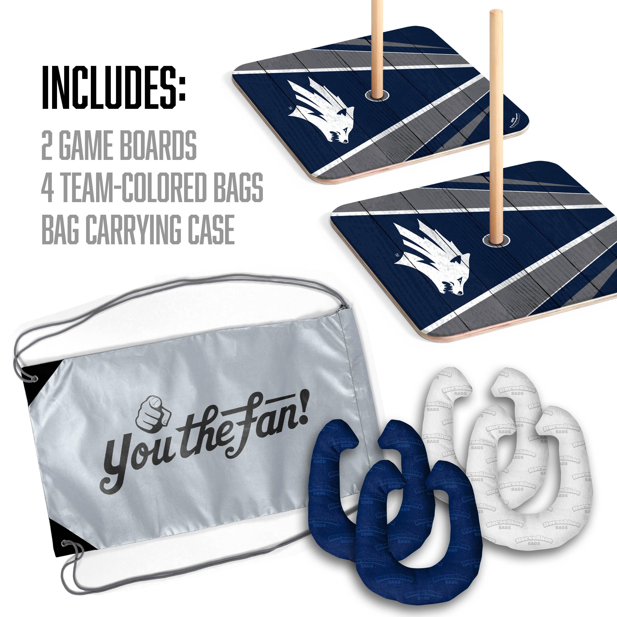 YouTheFan NCAA Nevada Wolf Pack Horseshoe Bags - Sports Collectibles, Sports Memorabilia, Sports Fan Shop, Sports Gifts