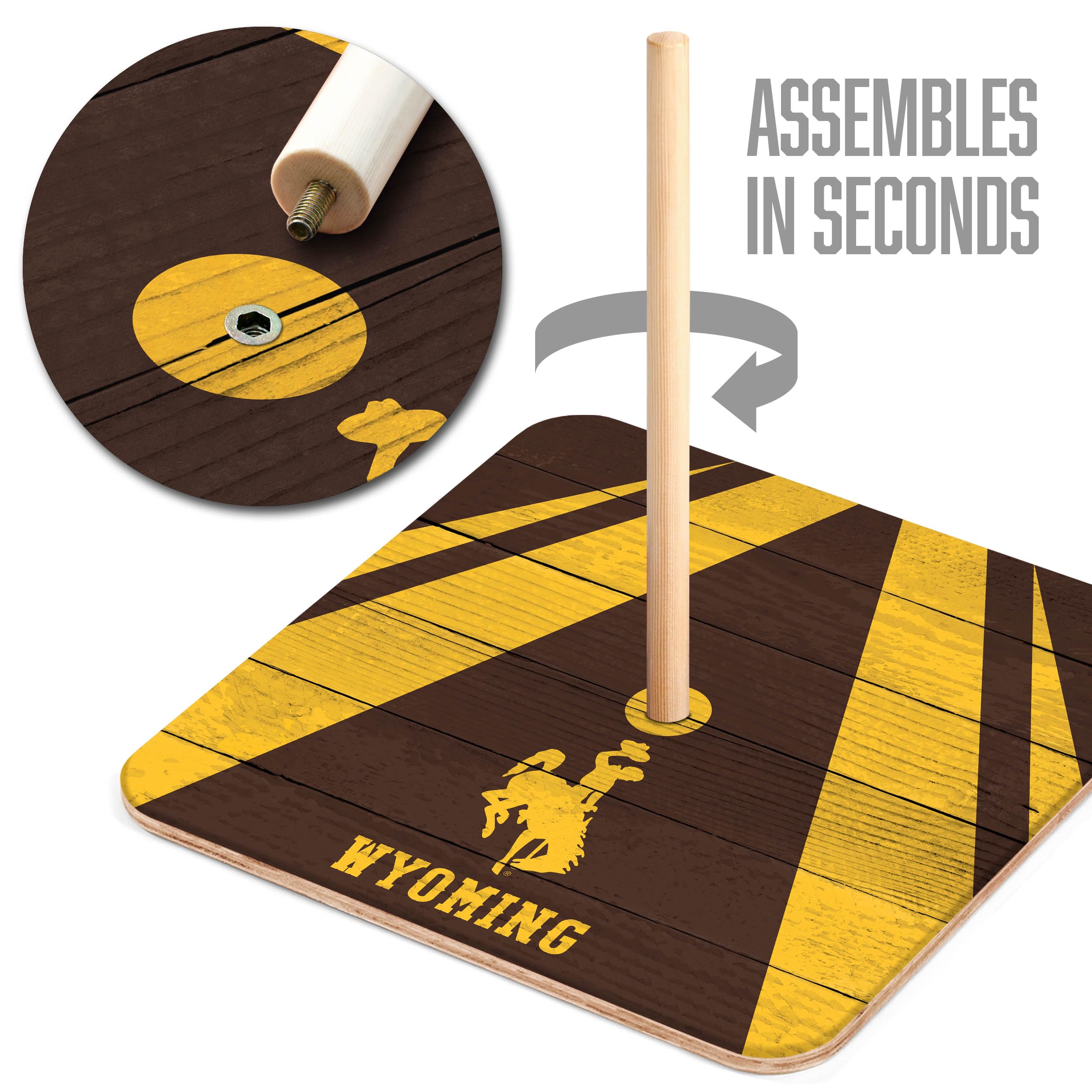 YouTheFan NCAA Wyoming Cowboys Horseshoe Bags - Sports Collectibles, Sports Memorabilia, Sports Fan Shop, Sports Gifts