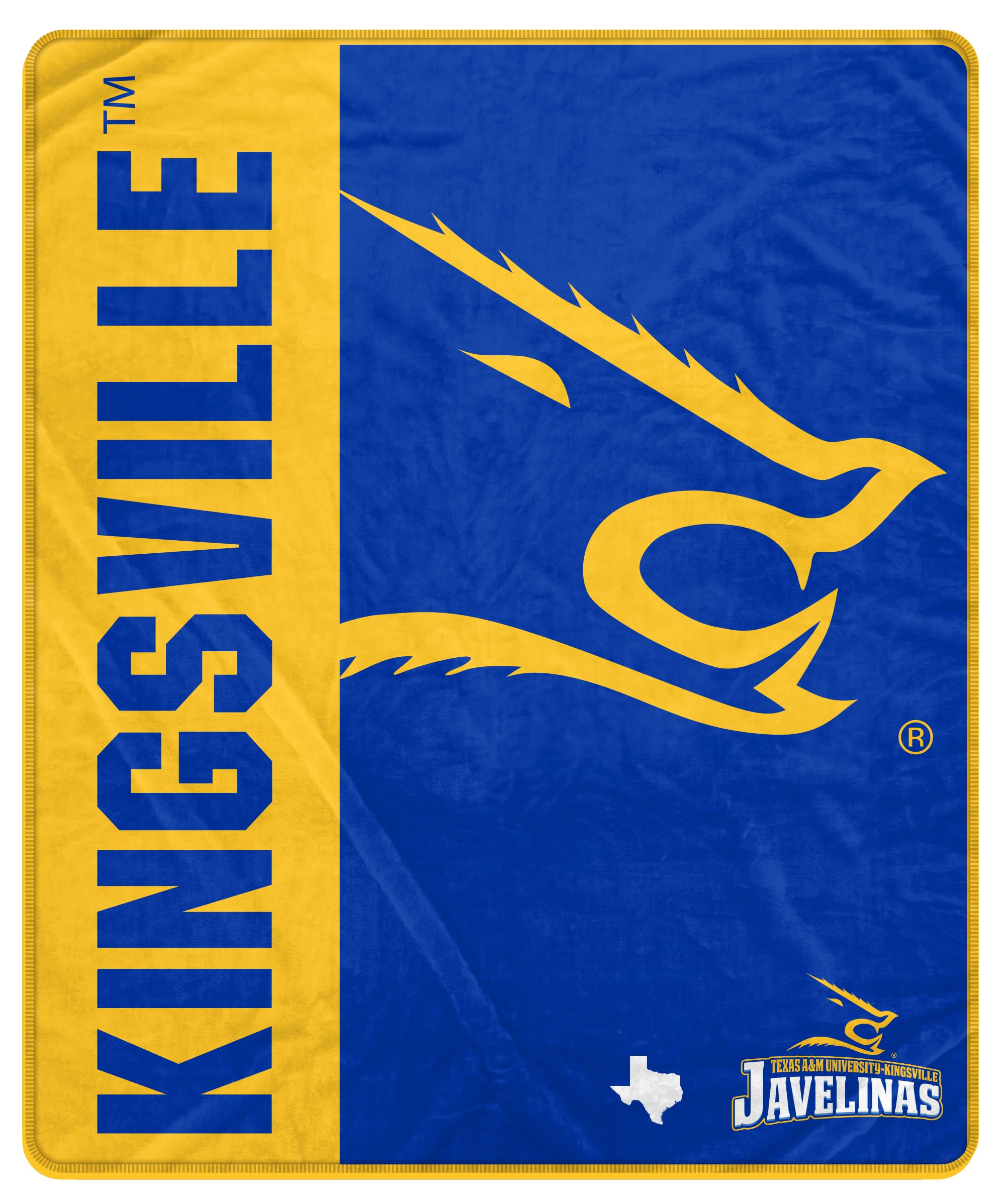 Proformance Home NCAA Texas A&M Kingsville Javelinas Endzone Ultra Soft Tailgate Throw - Sports Gifts, Sports Memorabilia, Sports Collectibles, Fan Shop