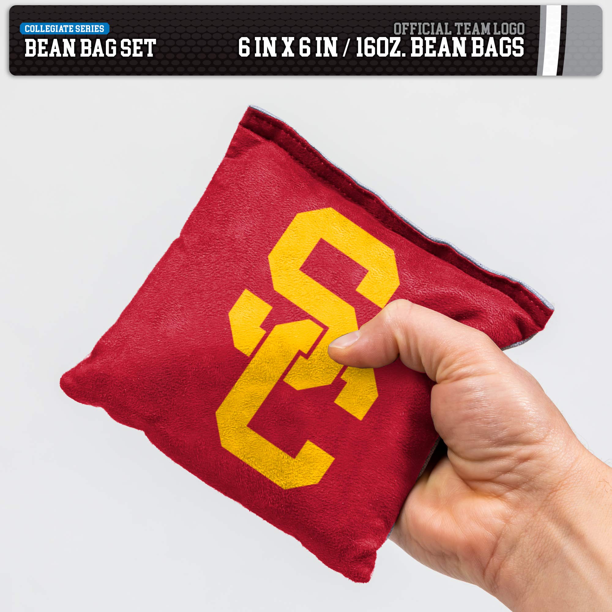 Wild Sports NCAA USC Trojans 8pk Dual Sided Bean Bags, Team Color - Sports Collectibles, Sports Memorabilia, Sports Fan Shop, Sports Gifts