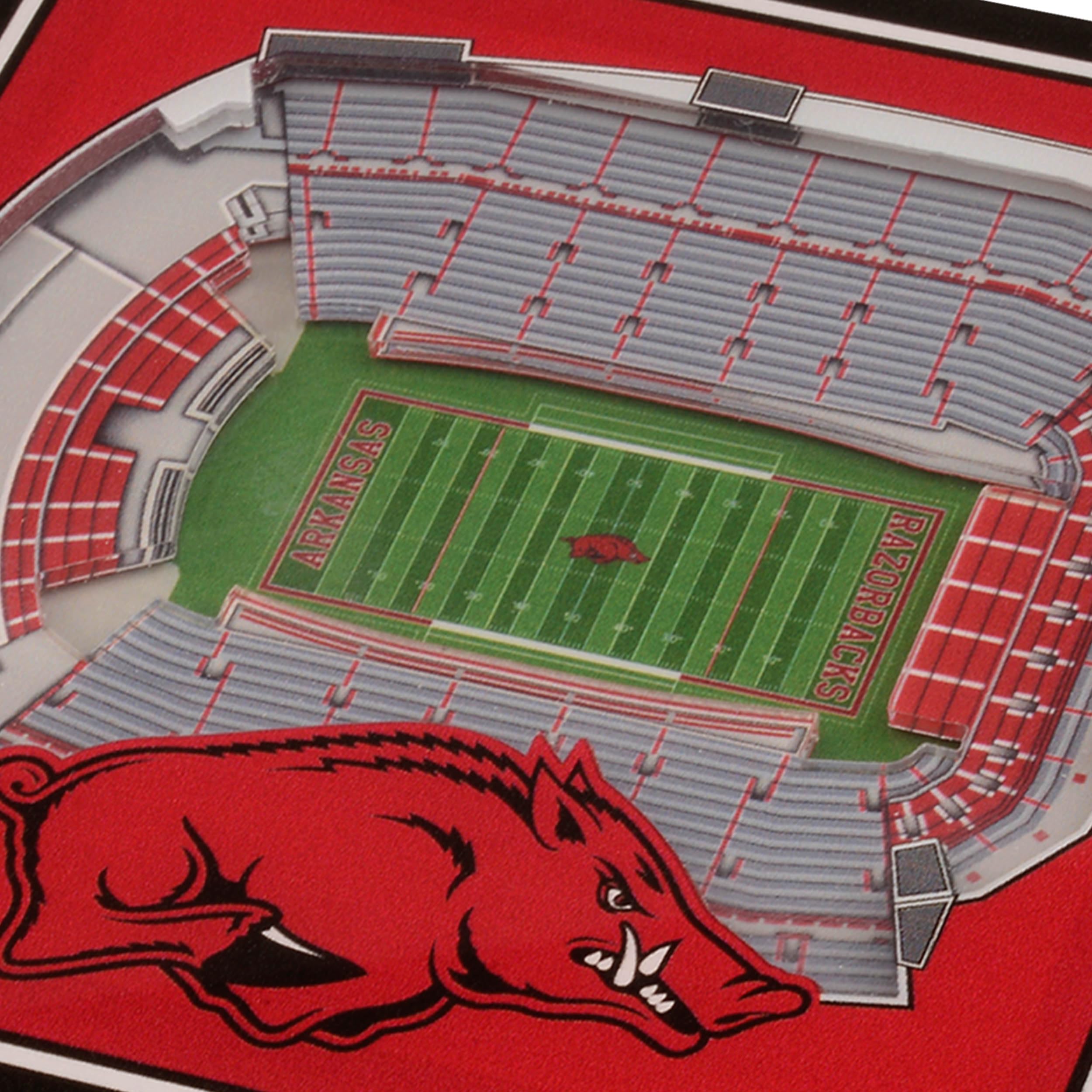 YouTheFan NCAA Arkansas Razorbacks Licensed Fan Cribbage Wood Board Game - Sports Collectibles, Sports Memorabilia, Sports Fan Shop, Sports Gifts