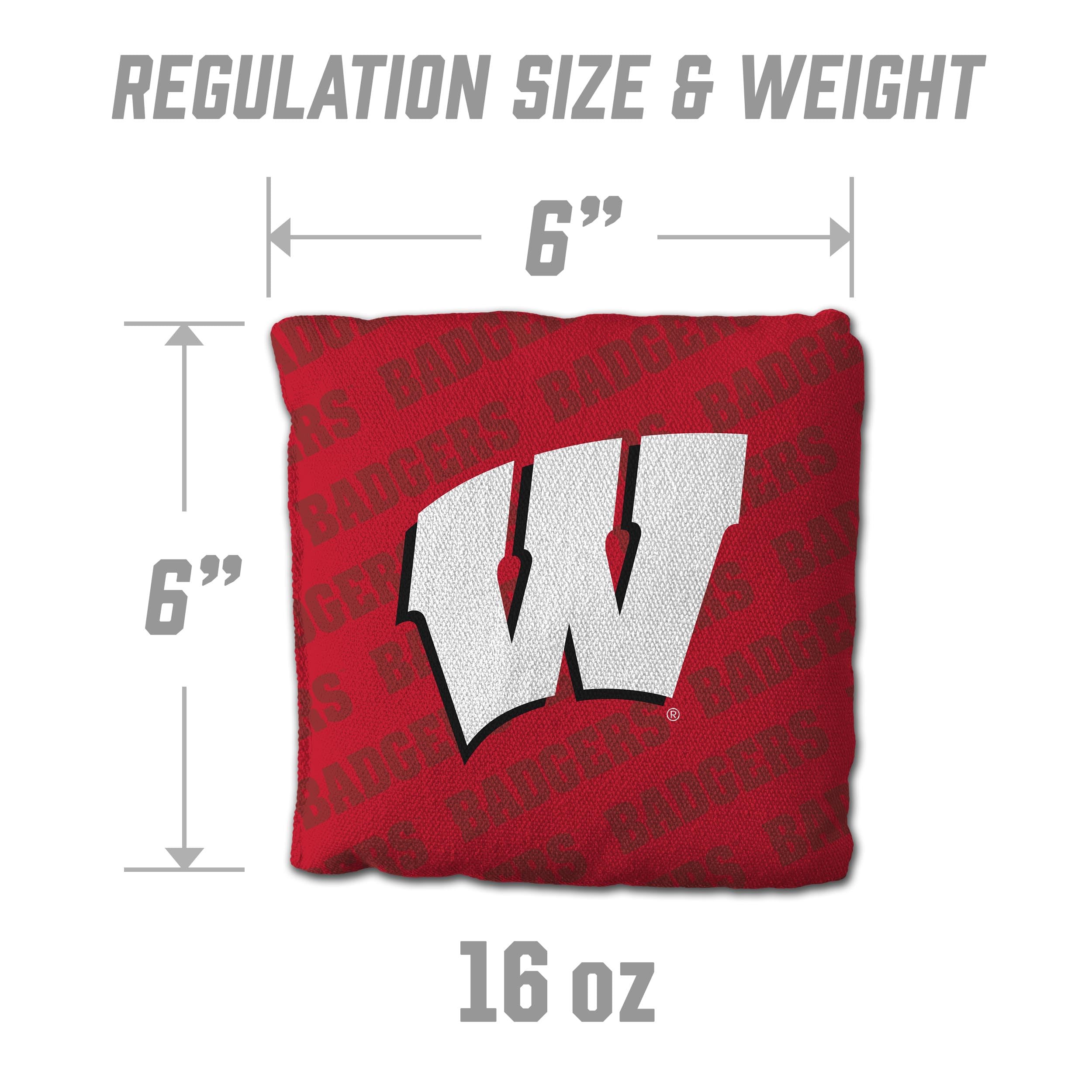 YouTheFan NCAA Wisconsin Badgers - Cornhole Bags - 4PK - Red - Sports Collectibles, Sports Memorabilia, Sports Fan Shop, Sports Gifts