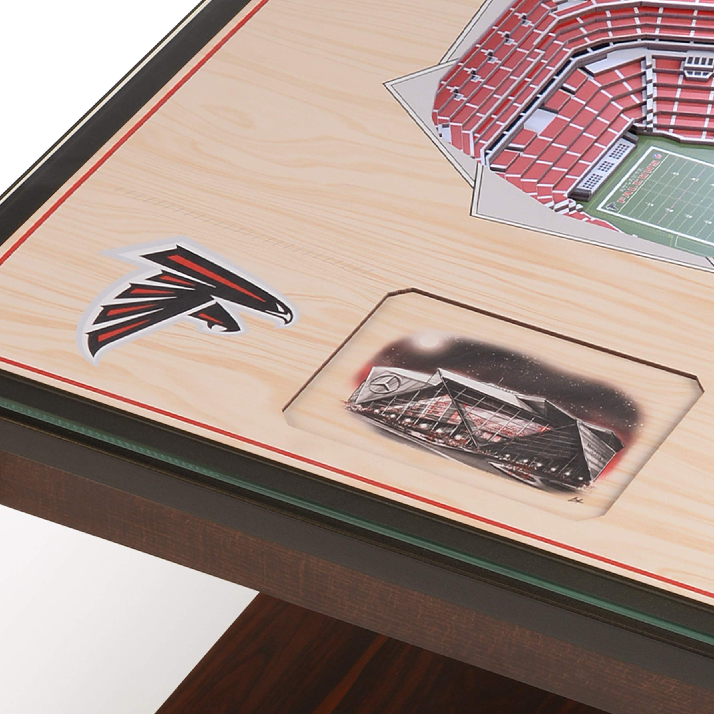 YouTheFan NFL Atlanta Falcons 25-Layer StadiumView Lighted End Table - Sports Collectibles, Sports Memorabilia, Sports Fan Shop, Sports Gifts