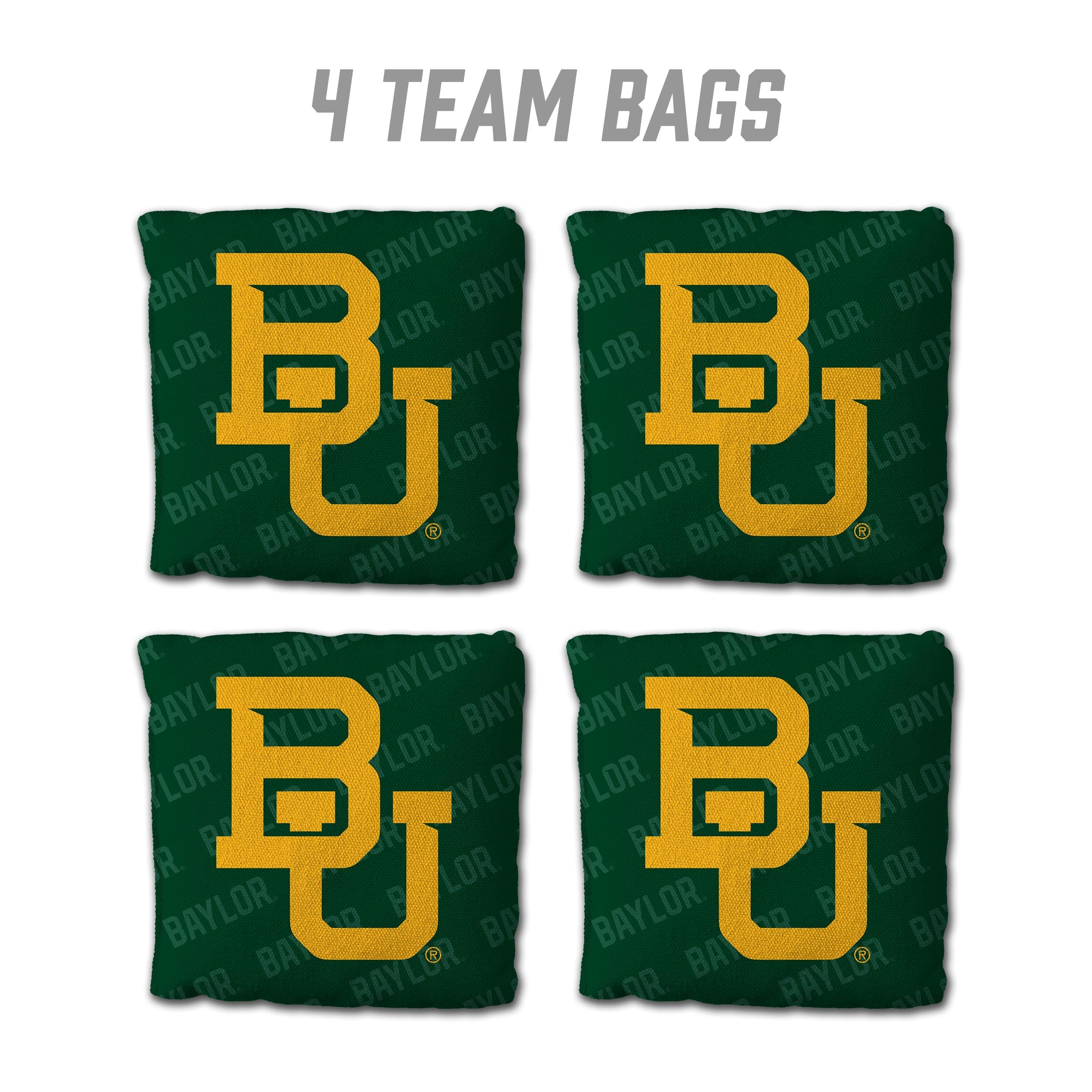 YouTheFan NCAA Baylor Bears Cornhole Bags - 4PK - Green - Sports Collectibles, Sports Memorabilia, Sports Fan Shop, Sports Gifts