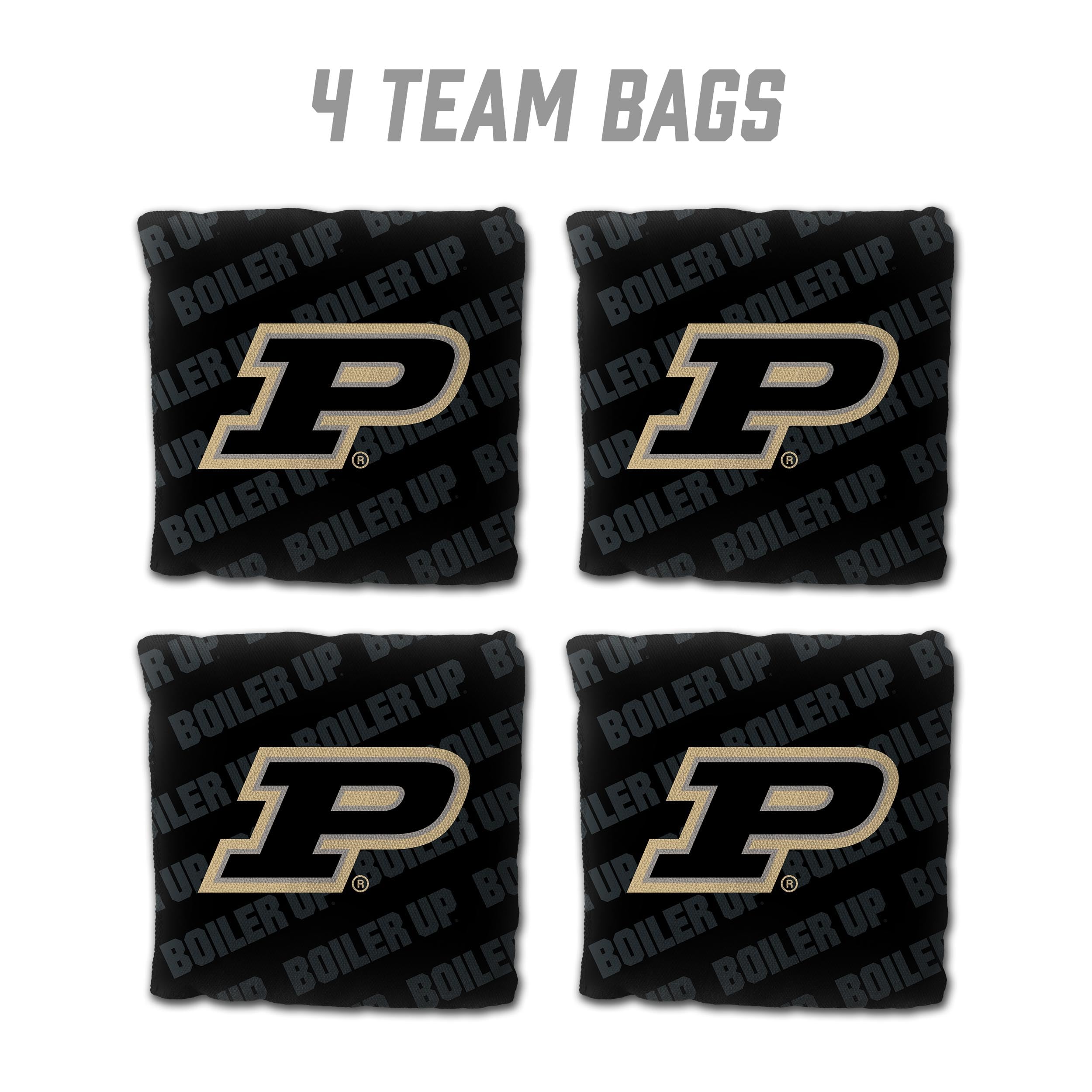 YouTheFan NCAA Purdue Boilermakers Cornhole Bags - 4PK - Black - Sports Collectibles, Sports Memorabilia, Sports Fan Shop, Sports Gifts