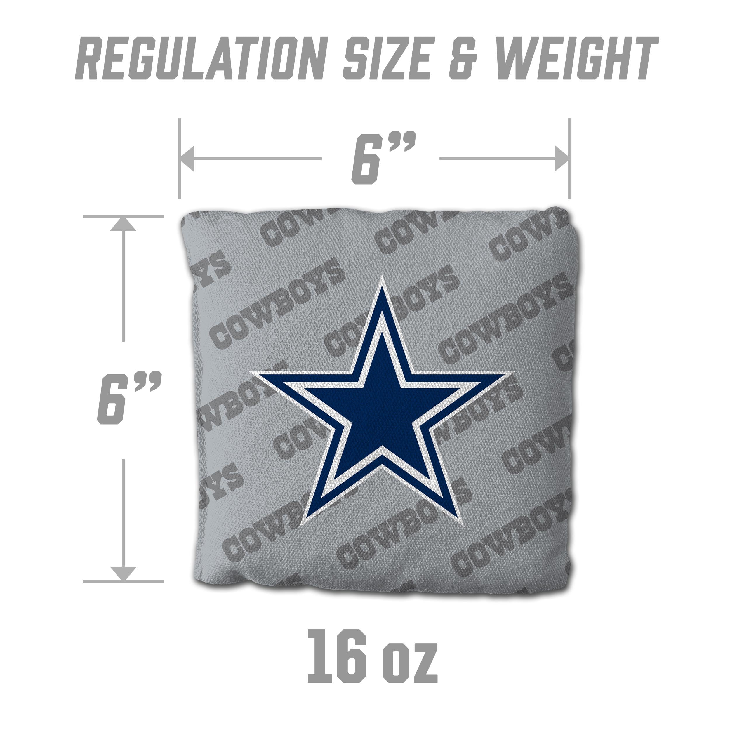 YouTheFan NFL Dallas Cowboys Cornhole Bags - 4PK - Grey - Sports Collectibles, Sports Memorabilia, Sports Fan Shop, Sports Gifts