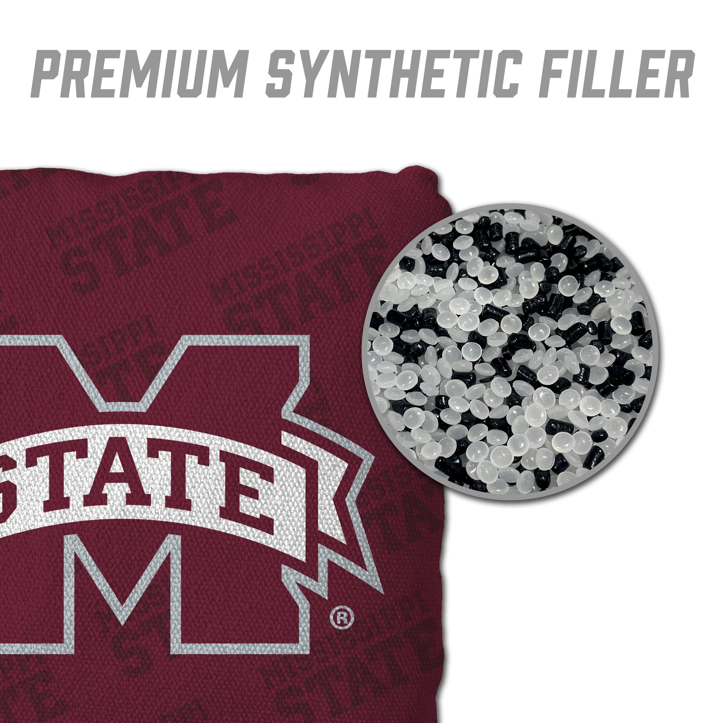 YouTheFan NCAA Mississippi State Bulldogs Cornhole Bags - 4PK - Maroon - Sports Collectibles, Sports Memorabilia, Sports Fan Shop, Sports Gifts