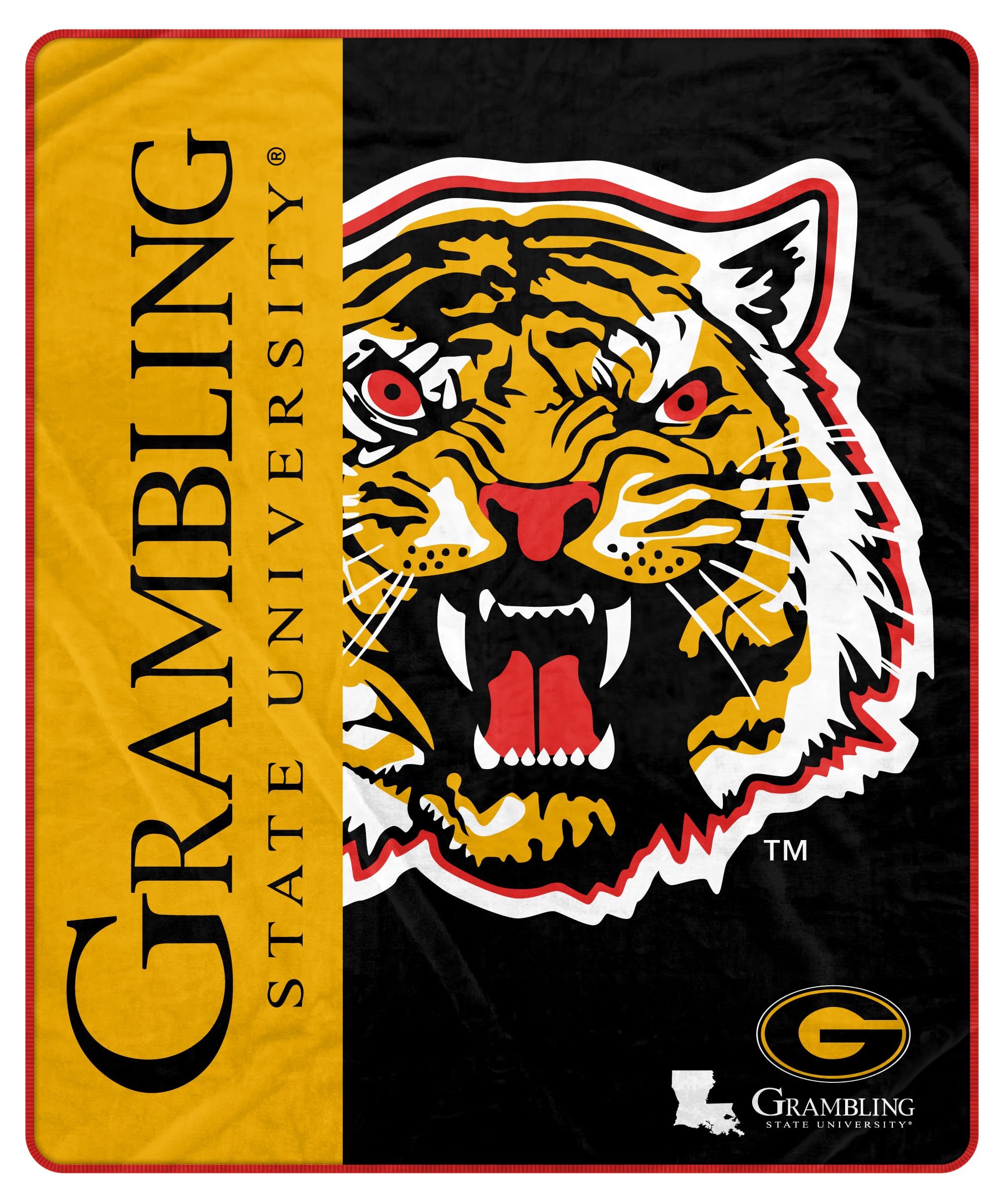 Proformance Home NCAA Grambling State Tigers Endzone Ultra Soft Tailgate Throw - Sports Gifts, Sports Memorabilia, Sports Collectibles, Fan Shop