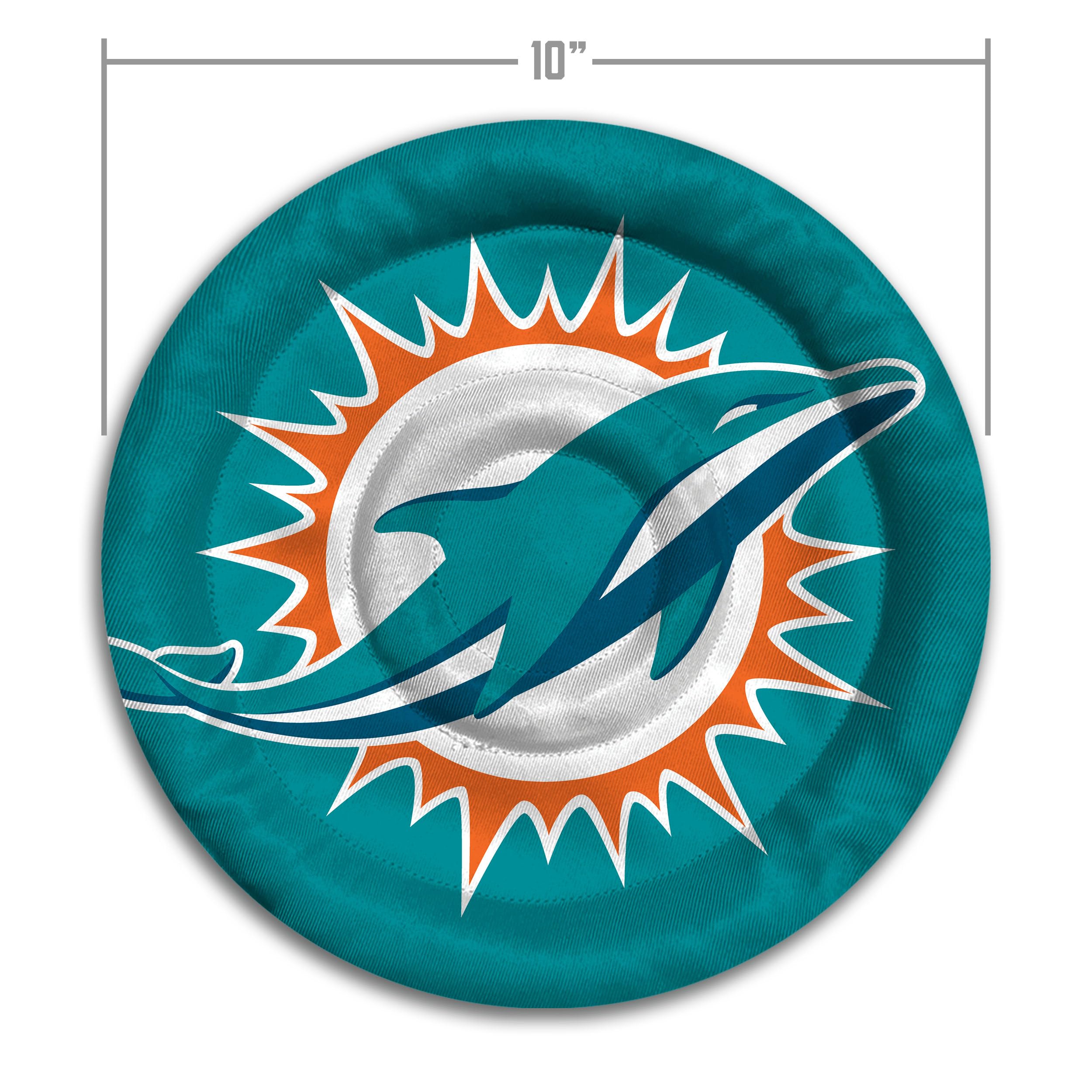 YouTheFan NFL Miami Dolphins Flimzee Bean-Bag Flying Disc - Sports Collectibles, Sports Memorabilia, Sports Fan Shop, Sports Gifts