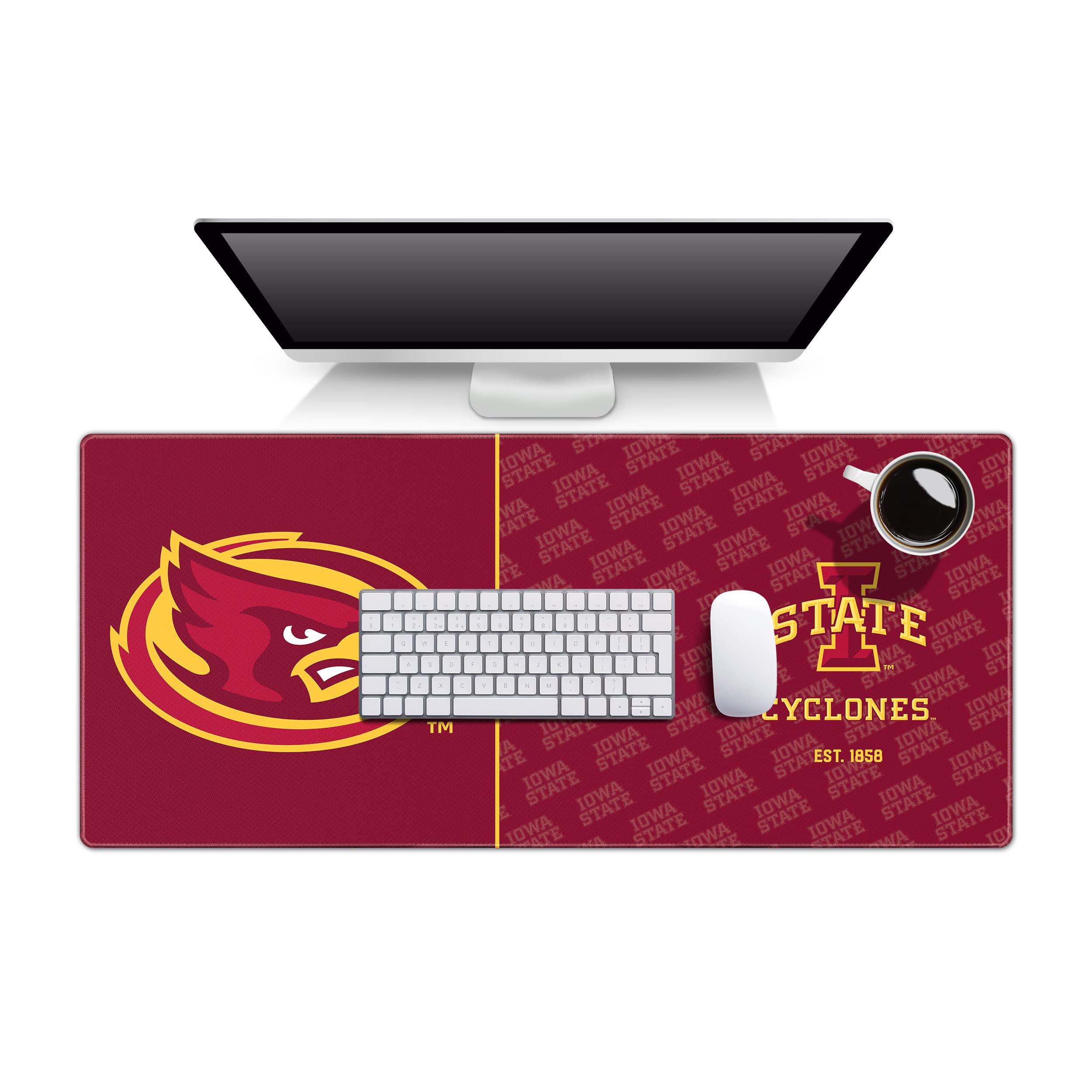 YouTheFan NCAA Iowa State Cyclones Logo Series Desk Pad - Sports Collectibles, Sports Memorabilia, Sports Fan Shop, Sports Gifts
