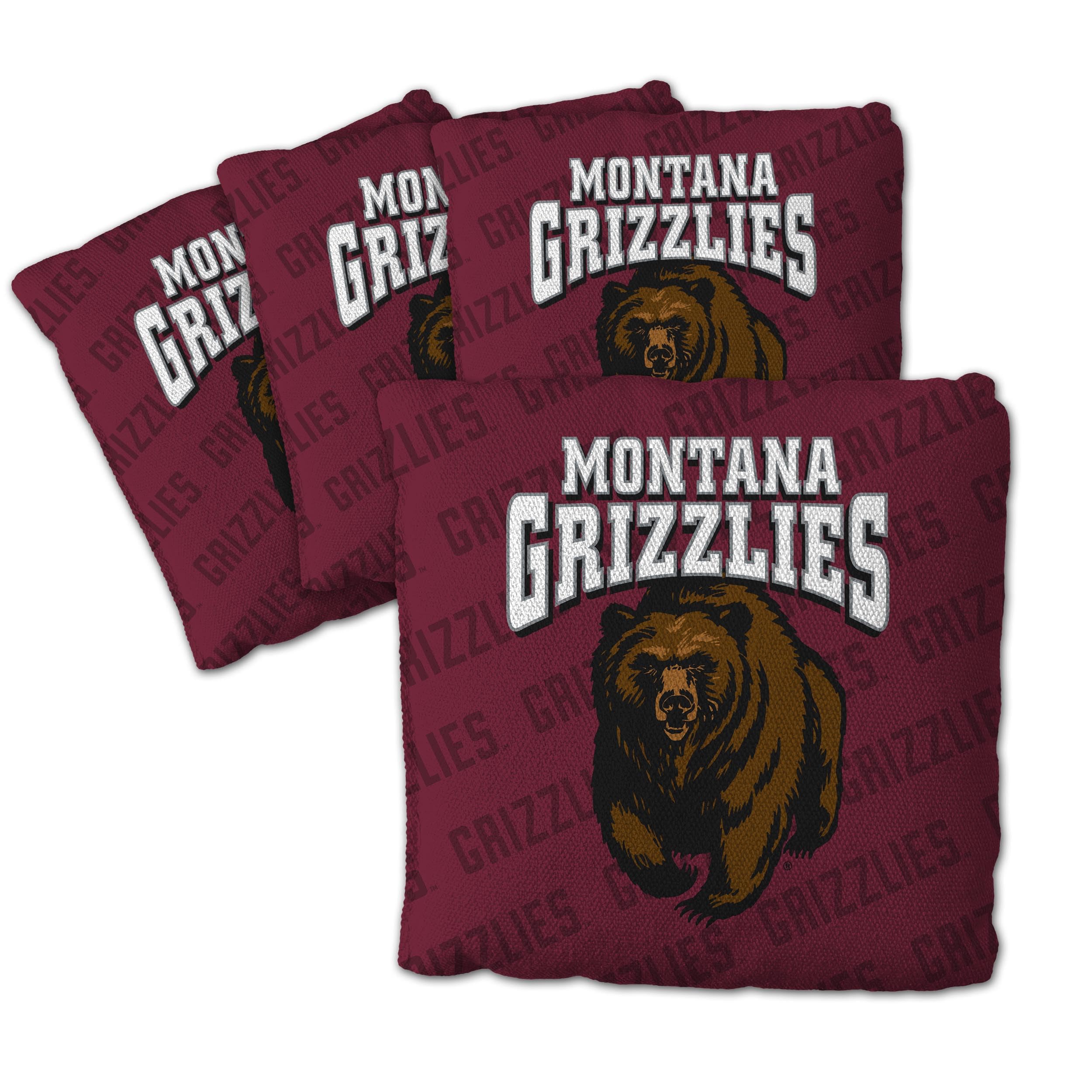 YouTheFan NCAA Montana Grizzlies Cornhole Bags - 4PK - Maroon - Sports Collectibles, Sports Memorabilia, Sports Fan Shop, Sports Gifts