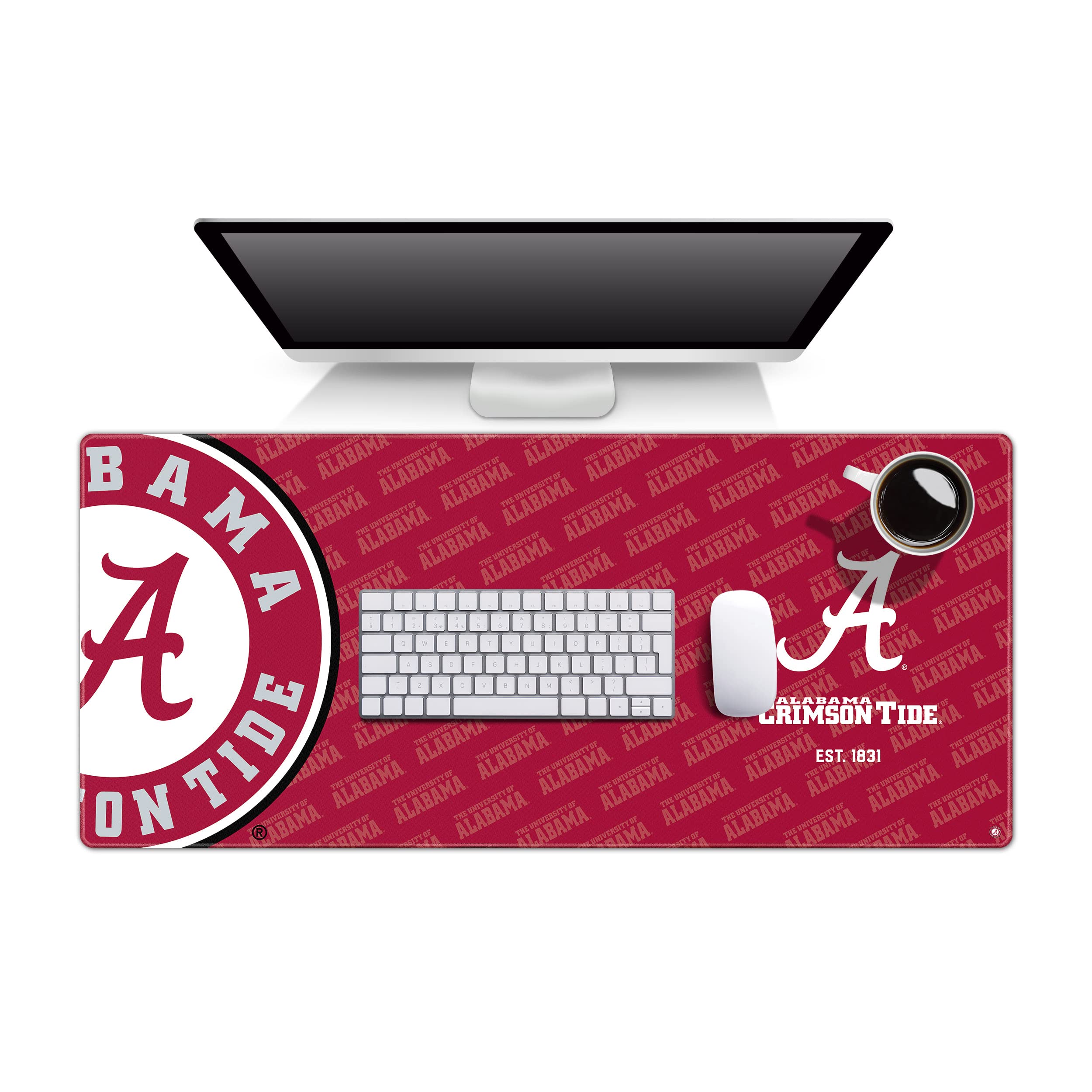 YouTheFan NCAA Alabama Crimson Tide Logo Series Desk Pad - Sports Collectibles, Sports Memorabilia, Sports Fan Shop, Sports Gifts