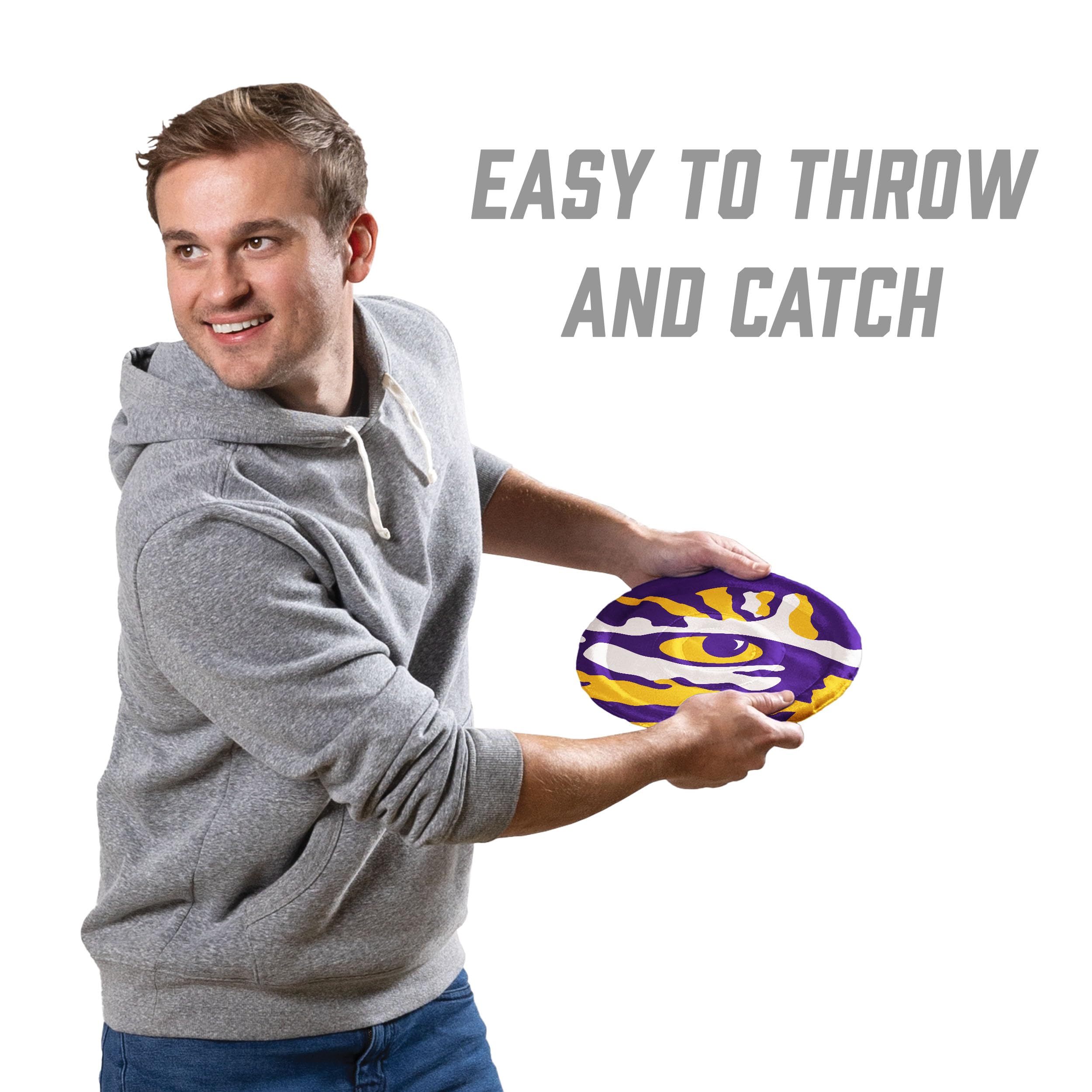 YouTheFan NCAA LSU Tigers Flimzee Bean-Bag Flying Disc - Sports Collectibles, Sports Memorabilia, Sports Fan Shop, Sports Gifts