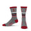 For Bare Feet Mens NCAA Stanford Cardinal 5 Star Crew Sock Marble Grey Large - Sports Gifts, Sports Memorabilia, Sports Collectibles, Fan Shop
