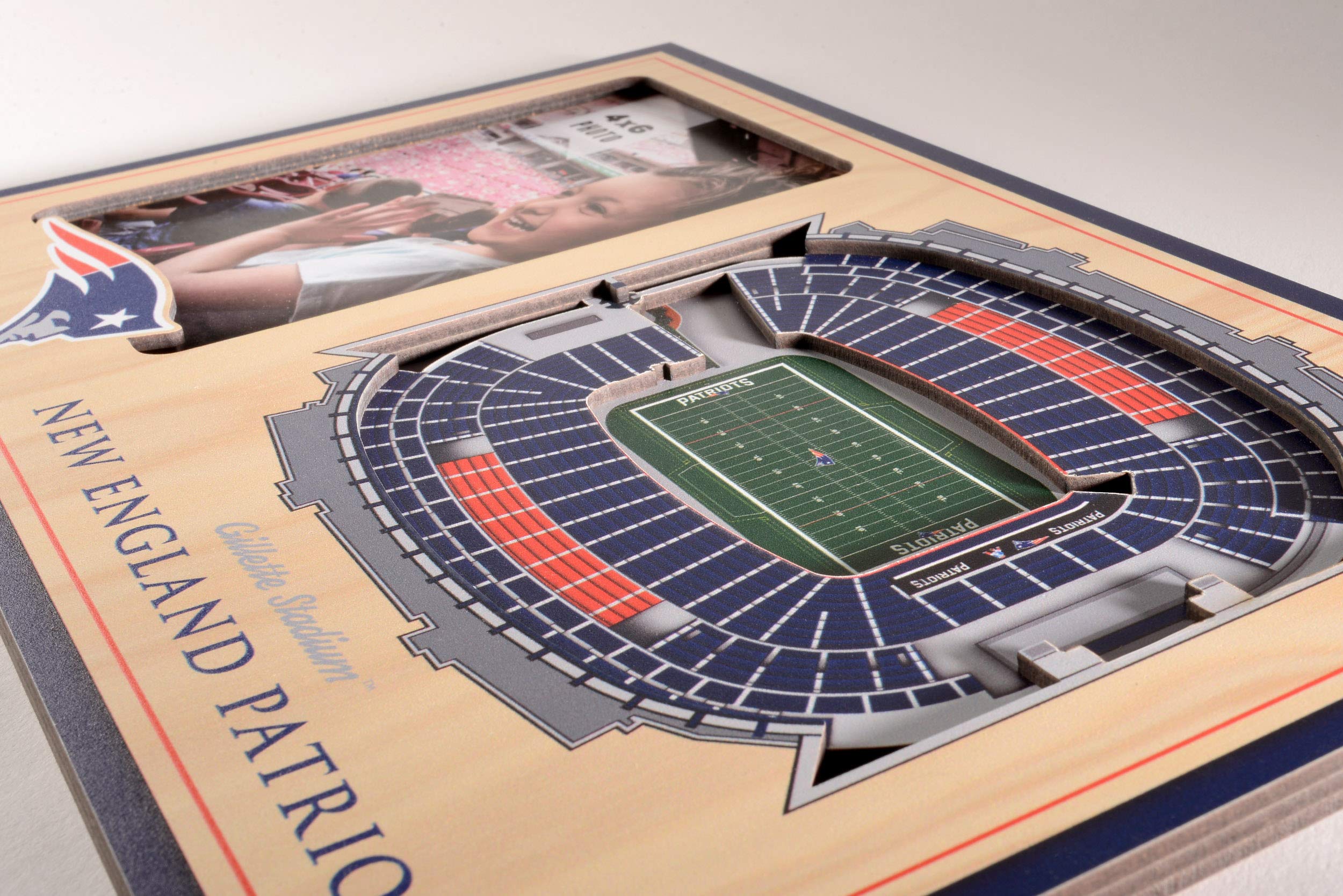 YouTheFan NFL New England Patriots 3D StadiumViews Picture Frame - Sports Collectibles, Sports Memorabilia, Sports Fan Shop, Sports Gifts