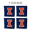 YouTheFan NCAA Illinois Fighting Illini Cornhole Bags - 4PK - Blue - Sports Collectibles, Sports Memorabilia, Sports Fan Shop, Sports Gifts