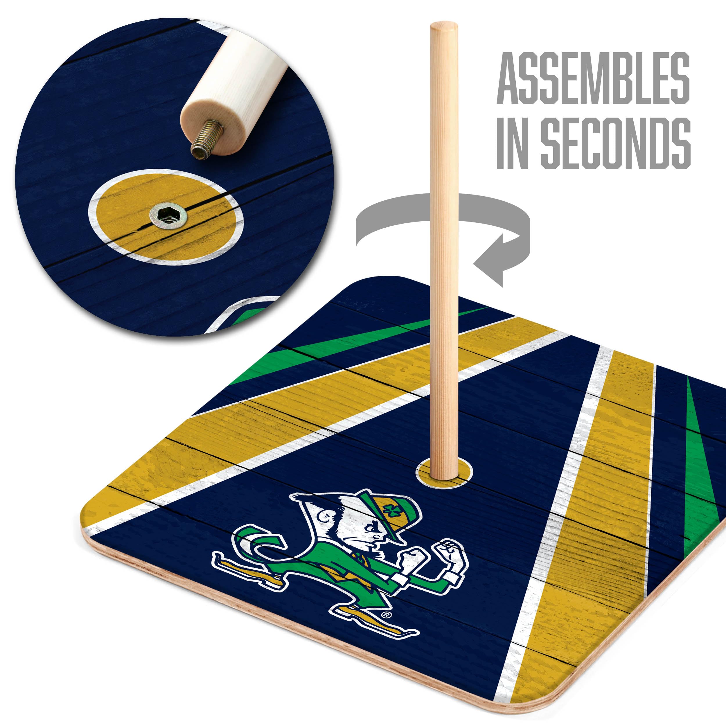 YouTheFan NCAA Notre Dame Fighting Irish Horseshoe Bags - Sports Collectibles, Sports Memorabilia, Sports Fan Shop, Sports Gifts