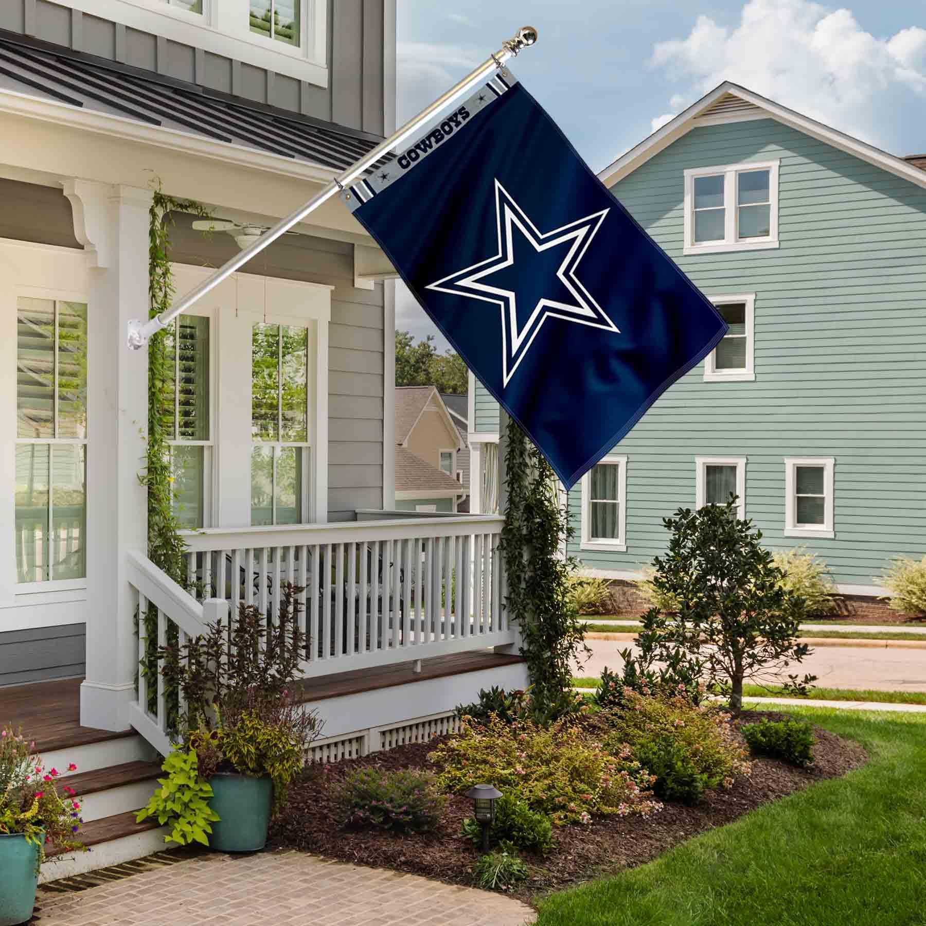 WinCraft Dallas Cowboys Printed Header 3x5 Foot Banner Flag - Sports Collectibles, Sports Memorabilia, Sports Fan Shop, Sports Gifts