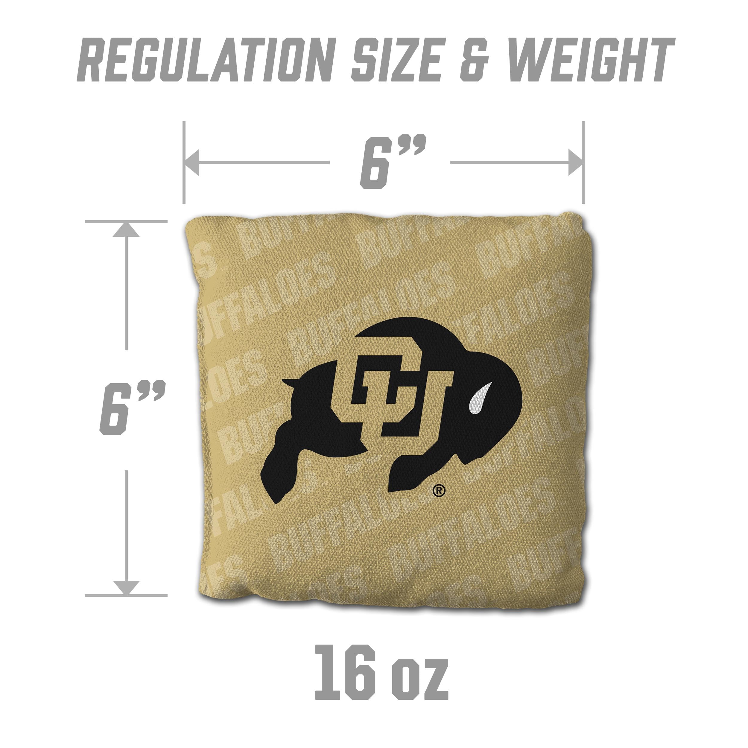 YouTheFan NCAA Colorado Buffaloes Cornhole Bags - 4PK - Gold - Sports Collectibles, Sports Memorabilia, Sports Fan Shop, Sports Gifts
