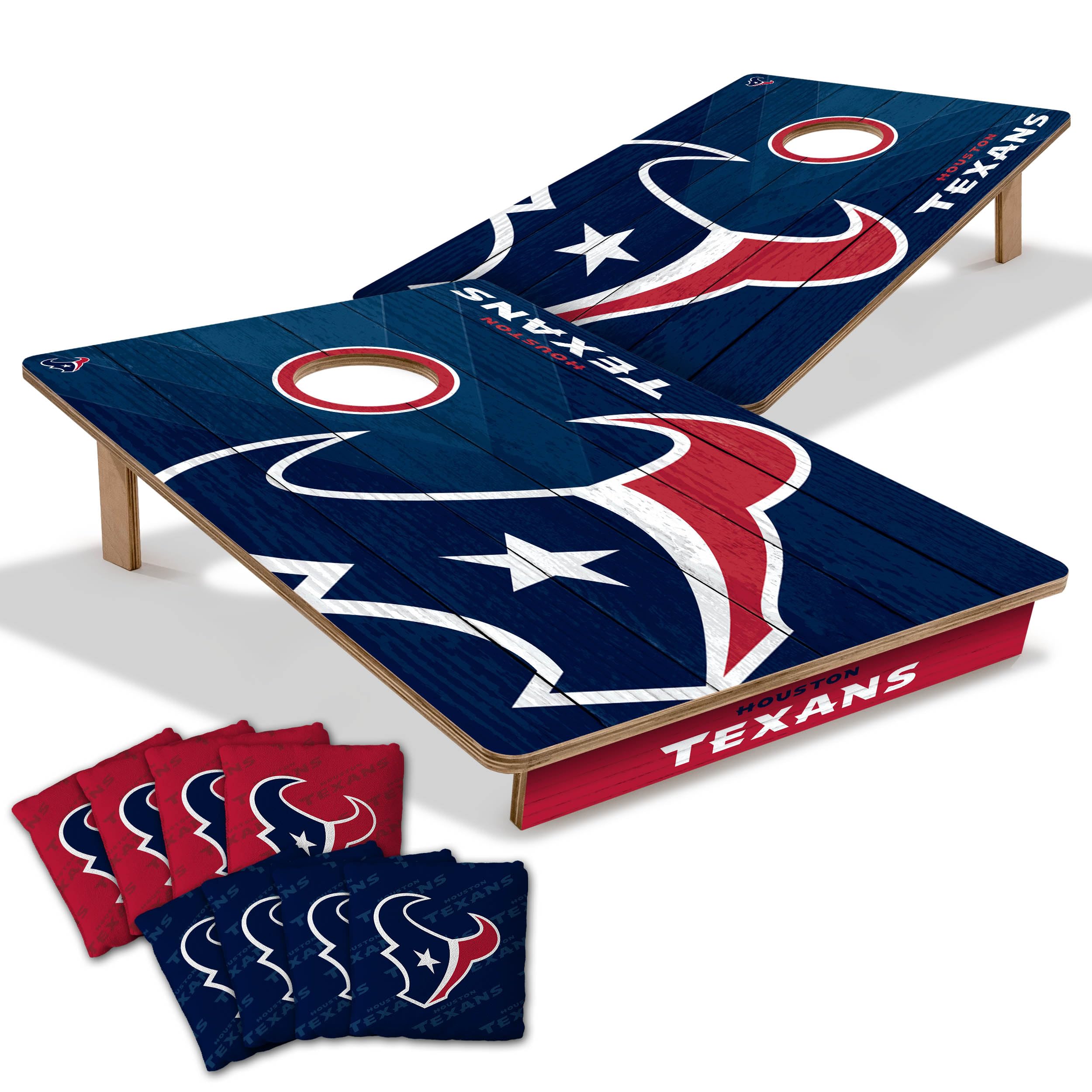 YouTheFan NFL Houston Texans 2’ x 3’ Wood Cornhole Game with Logo Bags - Sports Collectibles, Sports Memorabilia, Sports Fan Shop, Sports Gifts