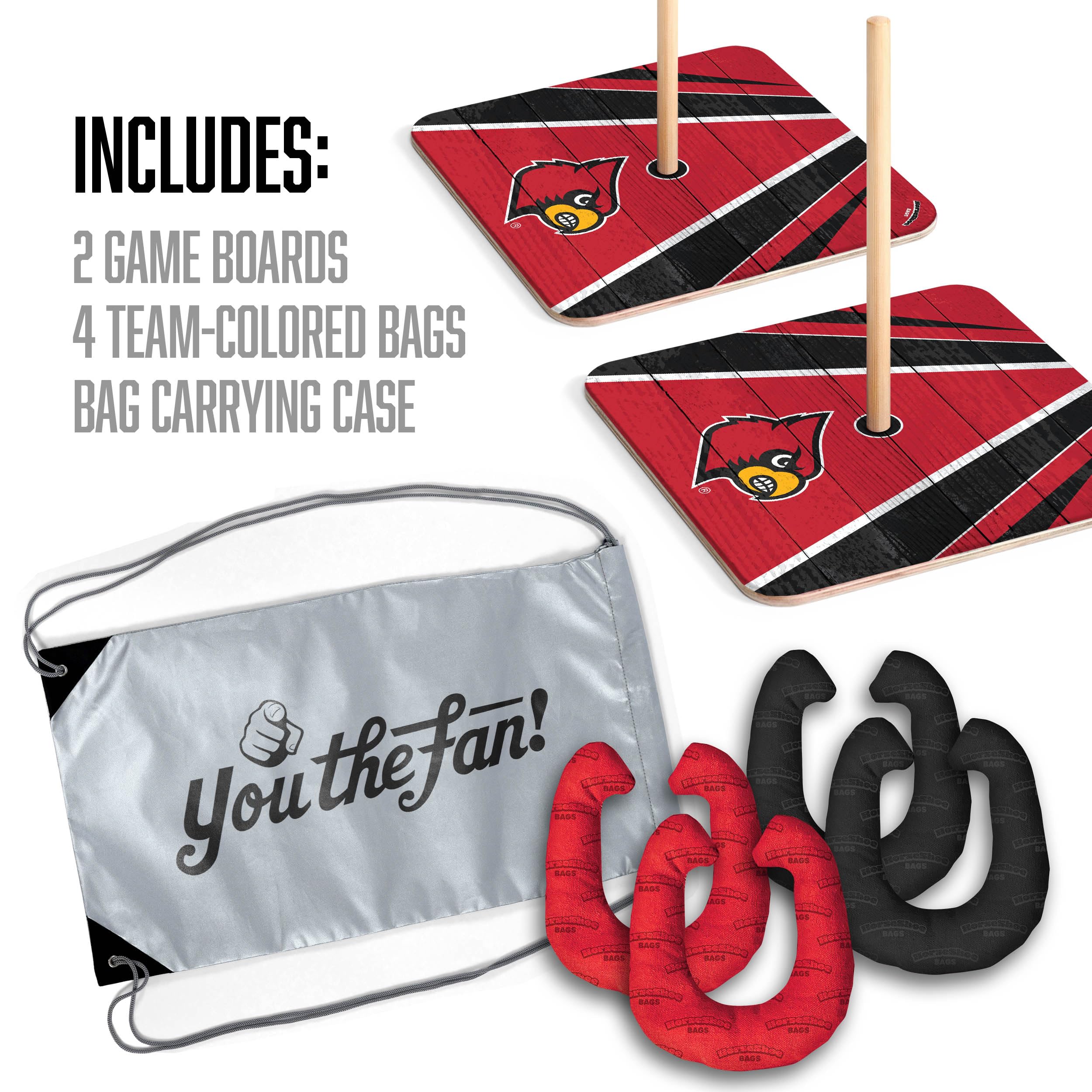 YouTheFan NCAA Louisville Cardinals Horseshoe Bags - Sports Collectibles, Sports Memorabilia, Sports Fan Shop, Sports Gifts