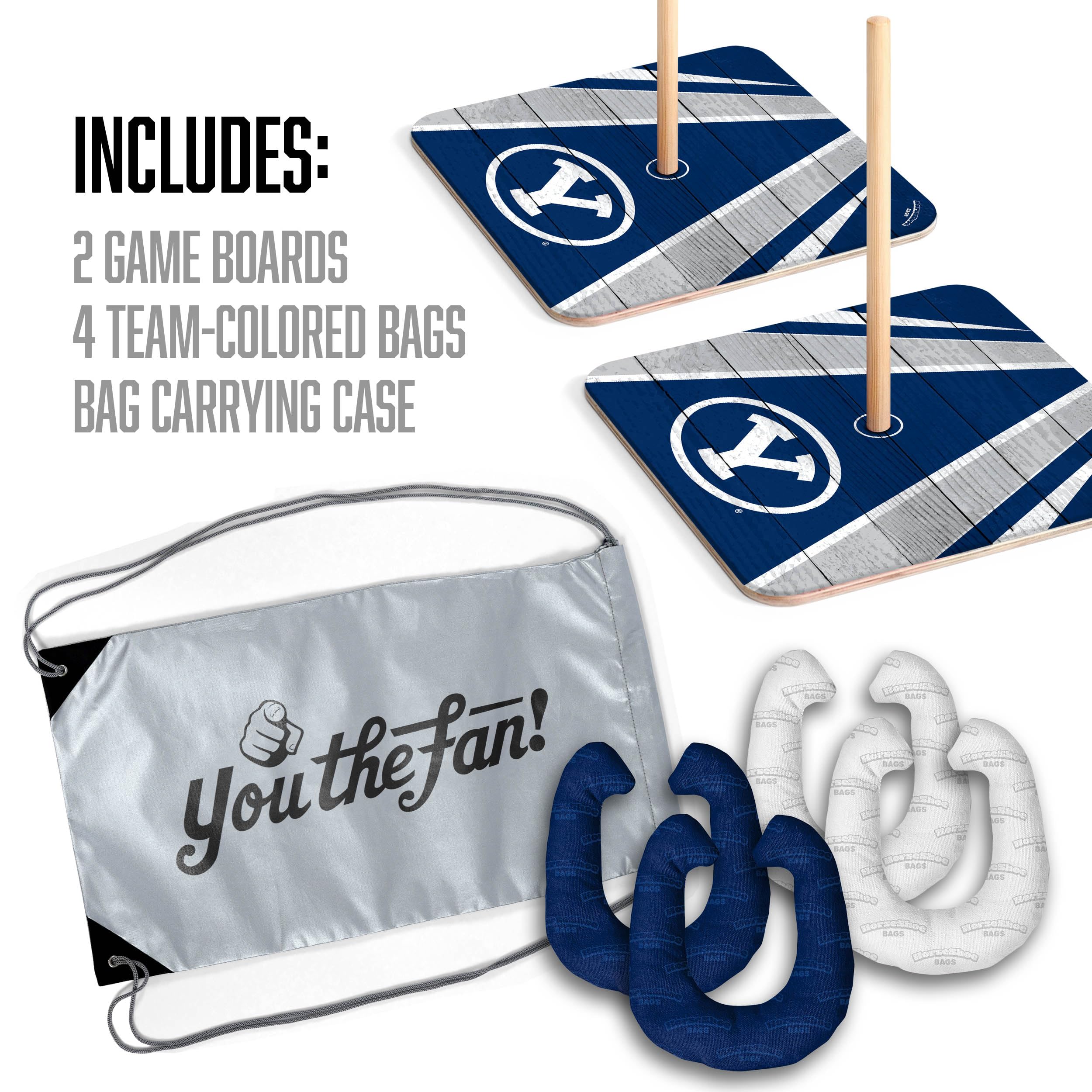 YouTheFan NCAA BYU Cougars Horseshoe Bags - Sports Collectibles, Sports Memorabilia, Sports Fan Shop, Sports Gifts