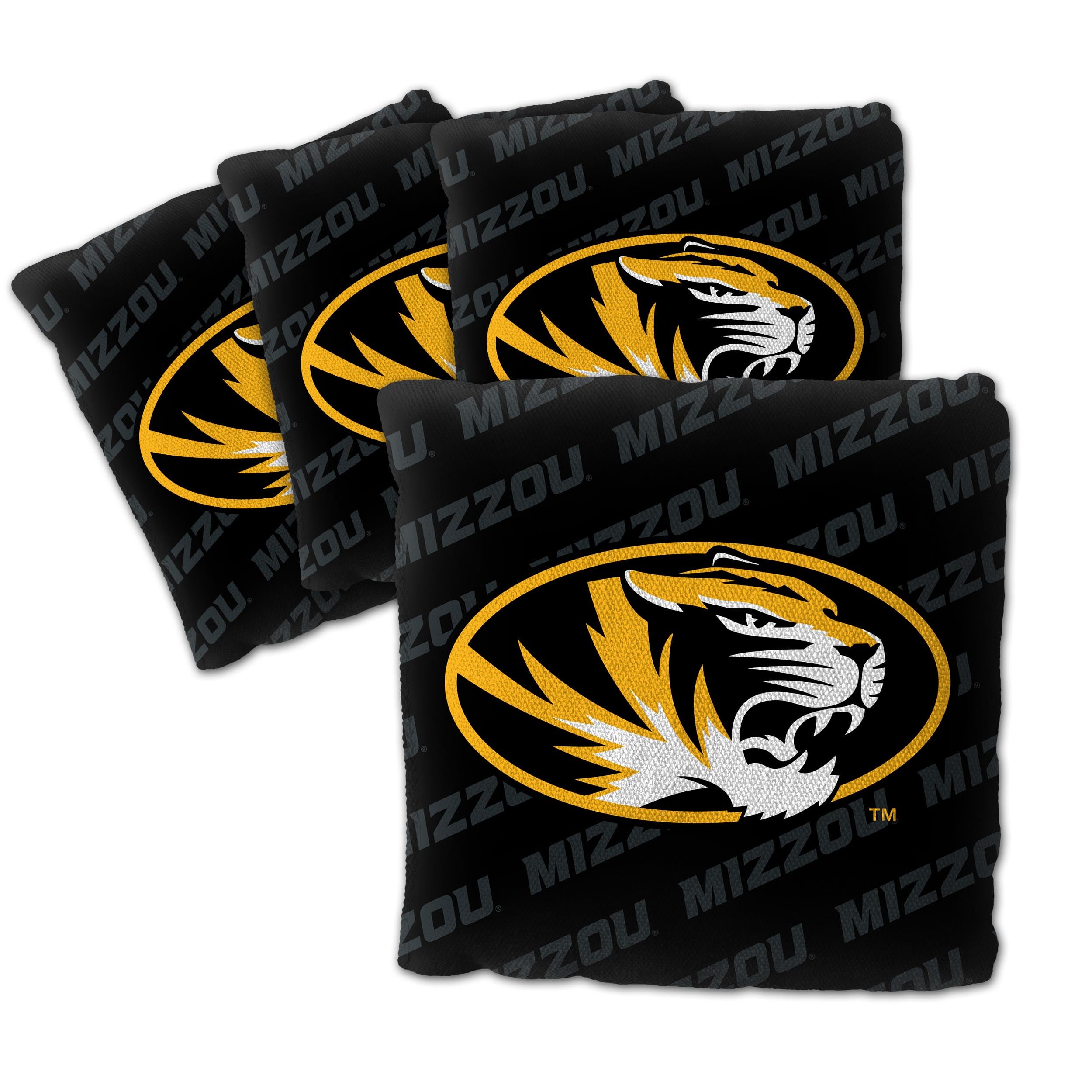 YouTheFan NCAA Missouri Tigers Cornhole Bags - 4PK - Black - Sports Collectibles, Sports Memorabilia, Sports Fan Shop, Sports Gifts