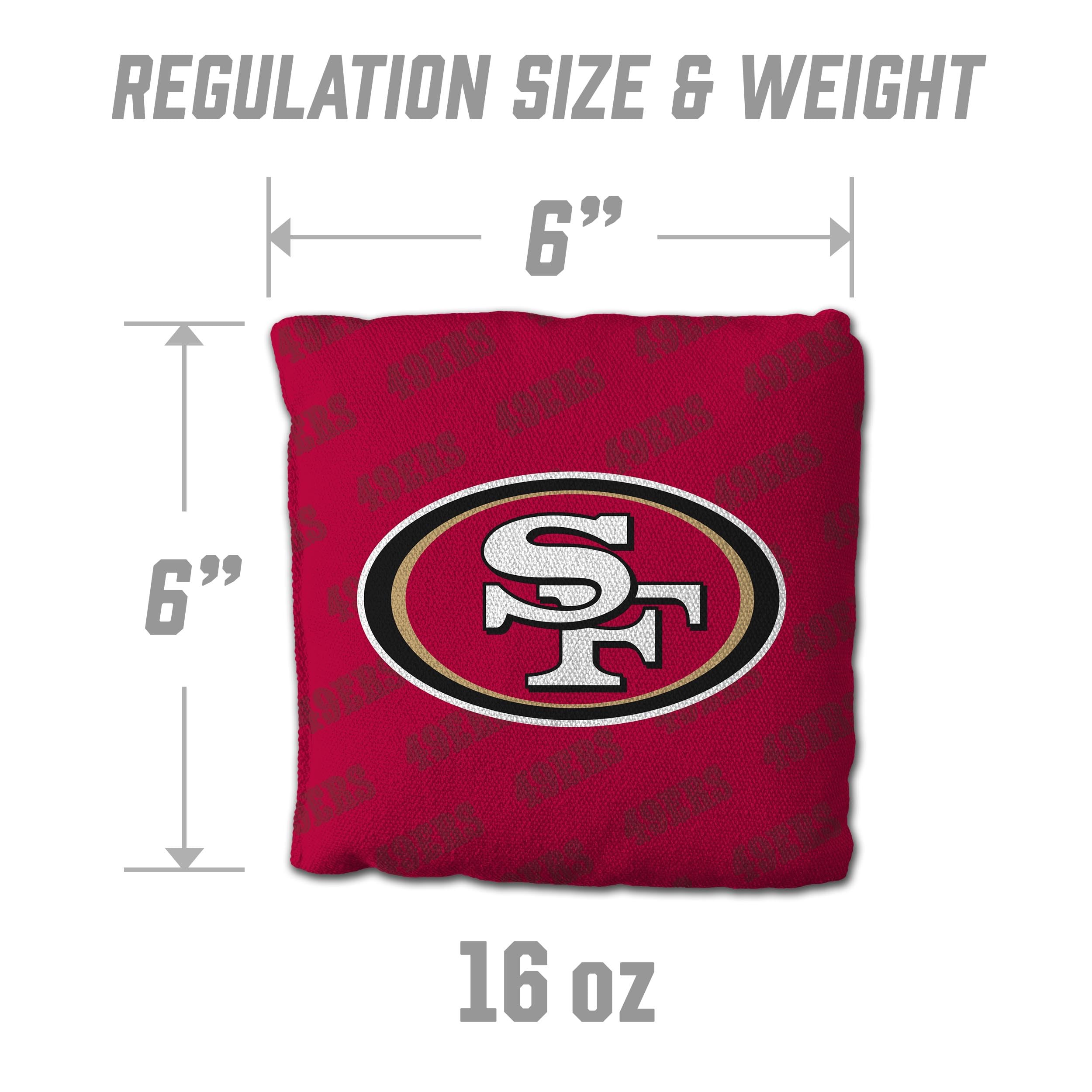 YouTheFan NFL San Francisco 49ers Cornhole Bags - 4PK - Red - Sports Collectibles, Sports Memorabilia, Sports Fan Shop, Sports Gifts