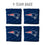 YouTheFan NFL New England Patriots Cornhole Bags - 4PK - Blue - Sports Collectibles, Sports Memorabilia, Sports Fan Shop, Sports Gifts