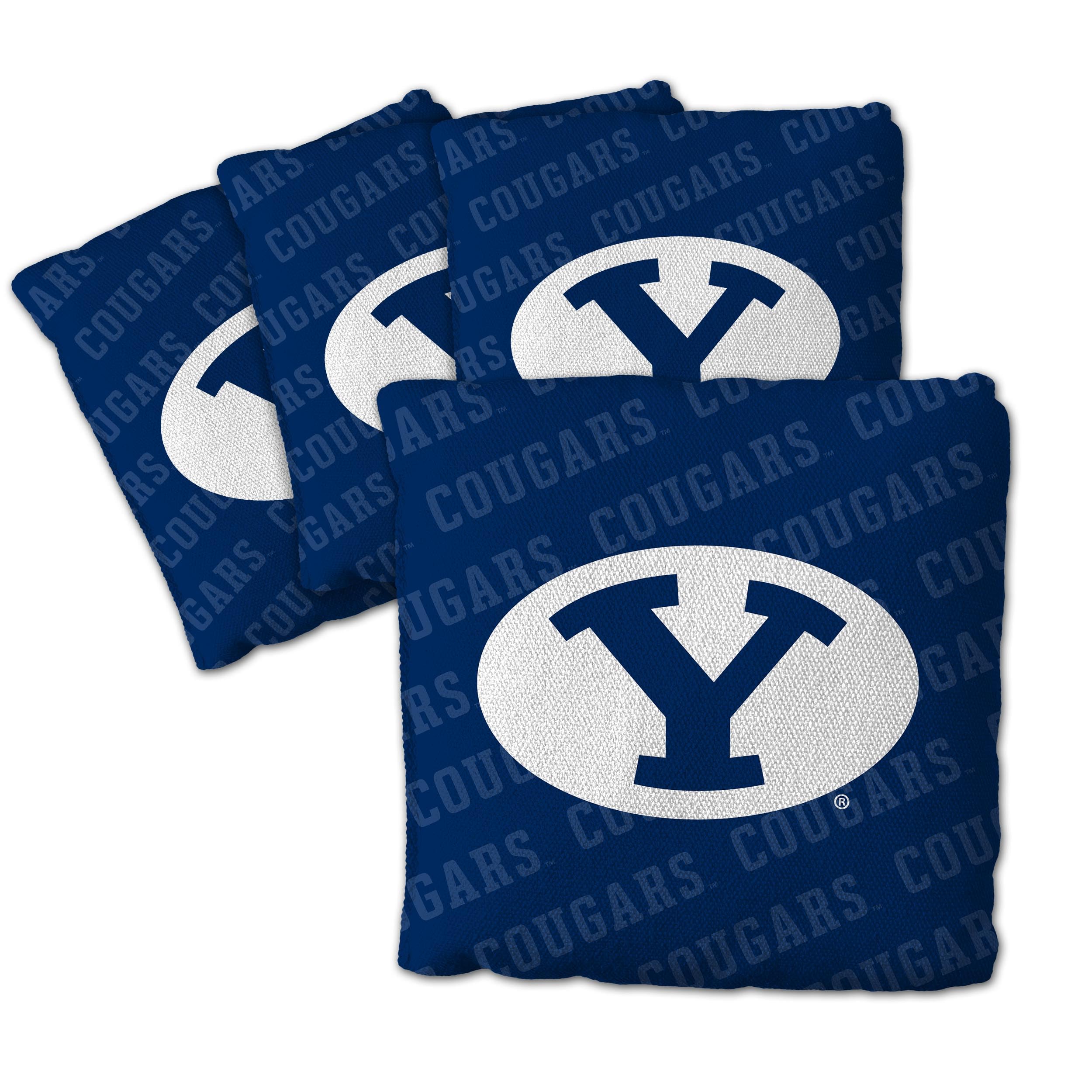 YouTheFan NCAA BYU Cougars Cornhole Bags - 4PK - Blue - Sports Collectibles, Sports Memorabilia, Sports Fan Shop, Sports Gifts