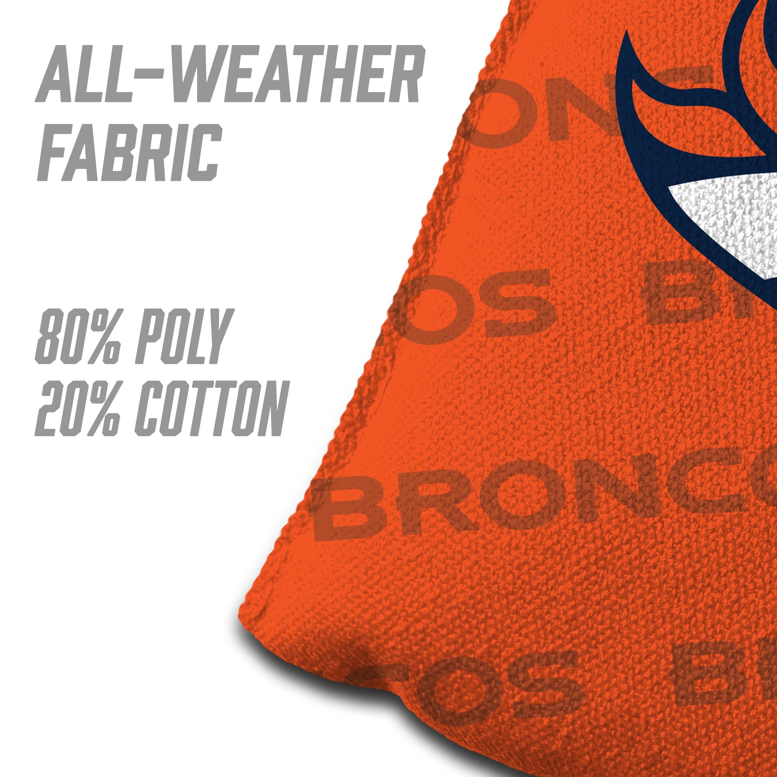 YouTheFan NFL Denver Broncos Cornhole Bags - 4PK - Orange - Sports Collectibles, Sports Memorabilia, Sports Fan Shop, Sports Gifts