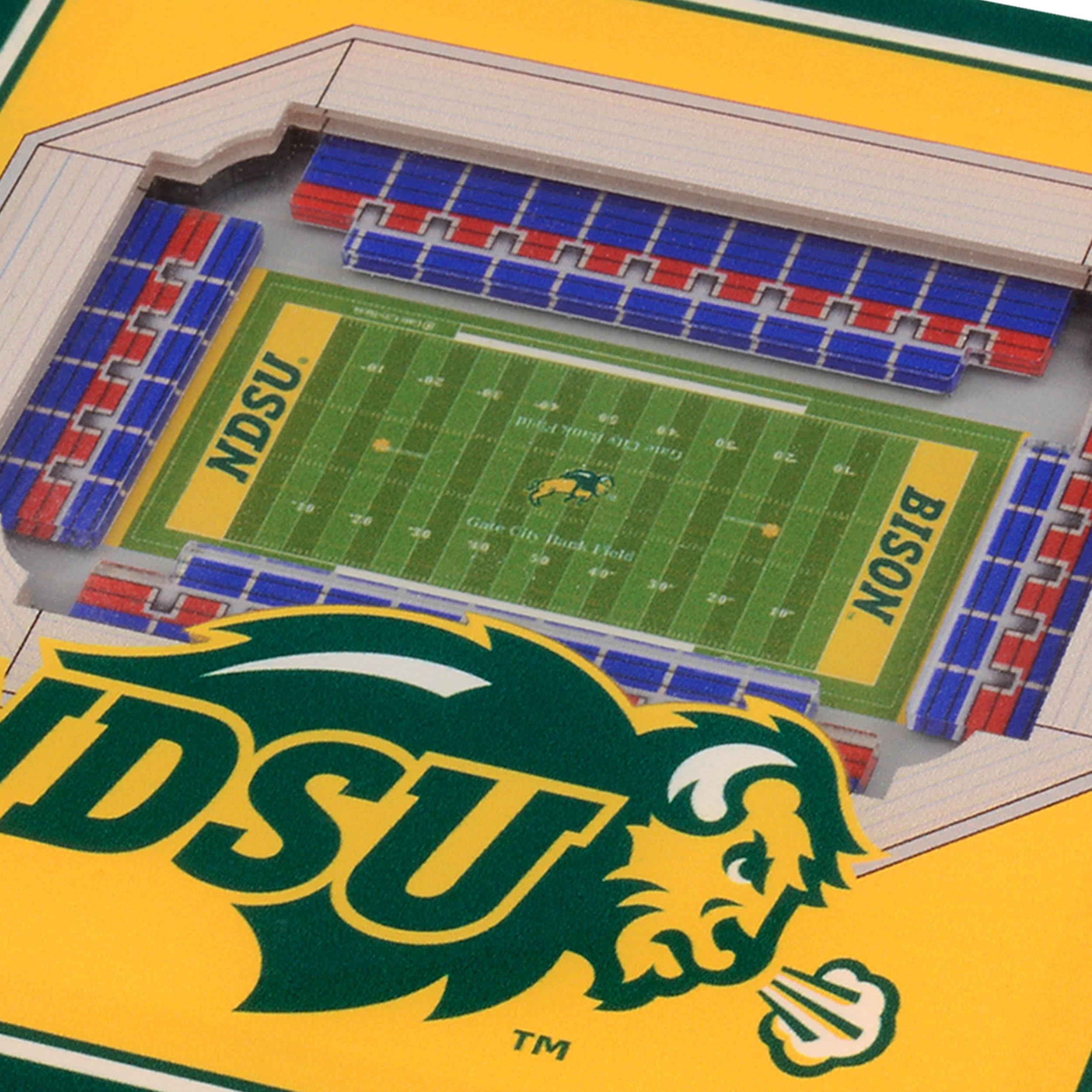 YouTheFan NCAA North Dakota State Bison Licensed Fan Cribbage Wood Board Game - Sports Collectibles, Sports Memorabilia, Sports Fan Shop, Sports Gifts