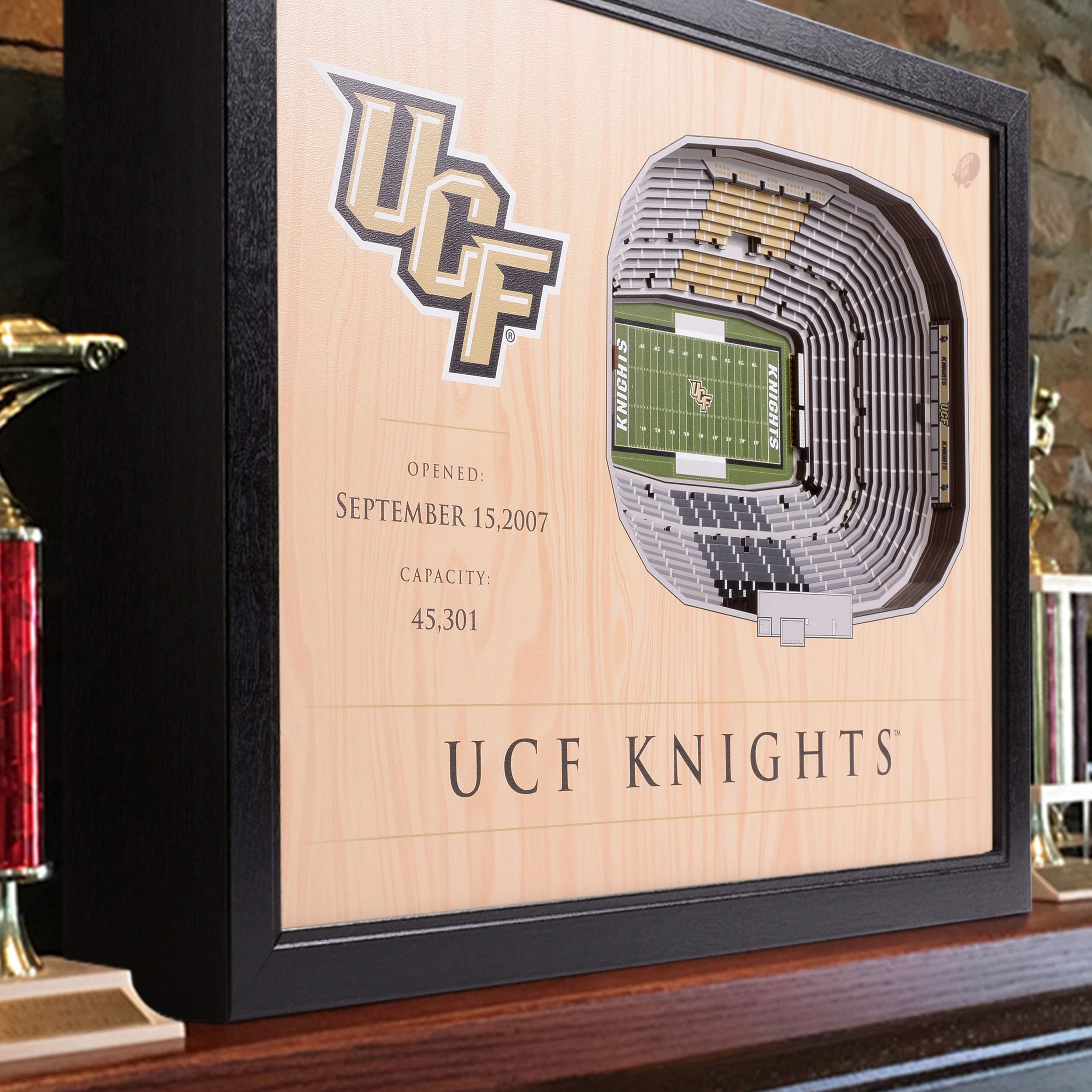 YouTheFan NCAA Central Florida Knights 25-Layer StadiumViews 3D Wall Art - Spectrum Stadium - Sports Collectibles, Sports Memorabilia, Sports Fan Shop, Sports Gifts