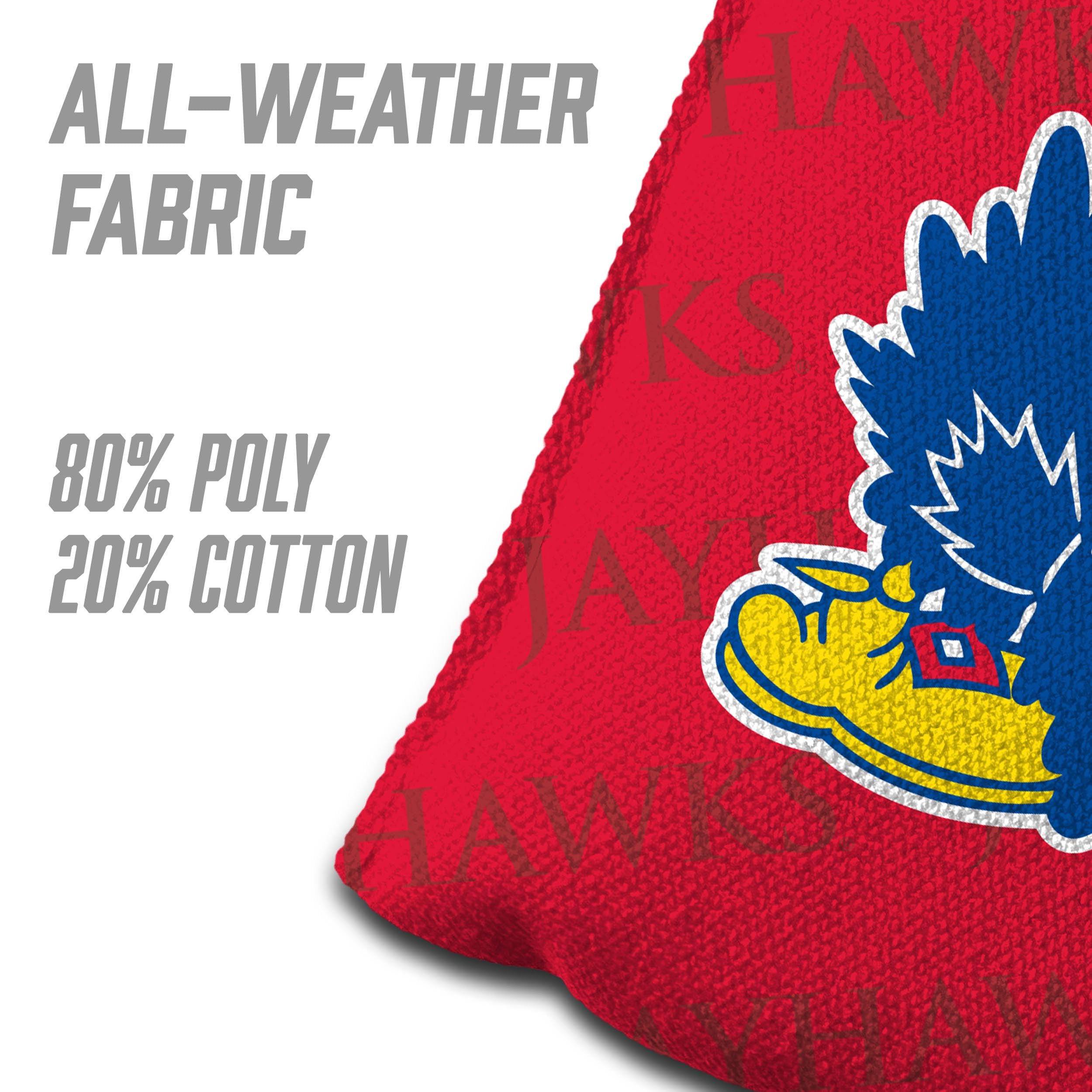 YouTheFan NCAA Kansas Jayhawks Cornhole Bags - 4PK - Red - Sports Collectibles, Sports Memorabilia, Sports Fan Shop, Sports Gifts