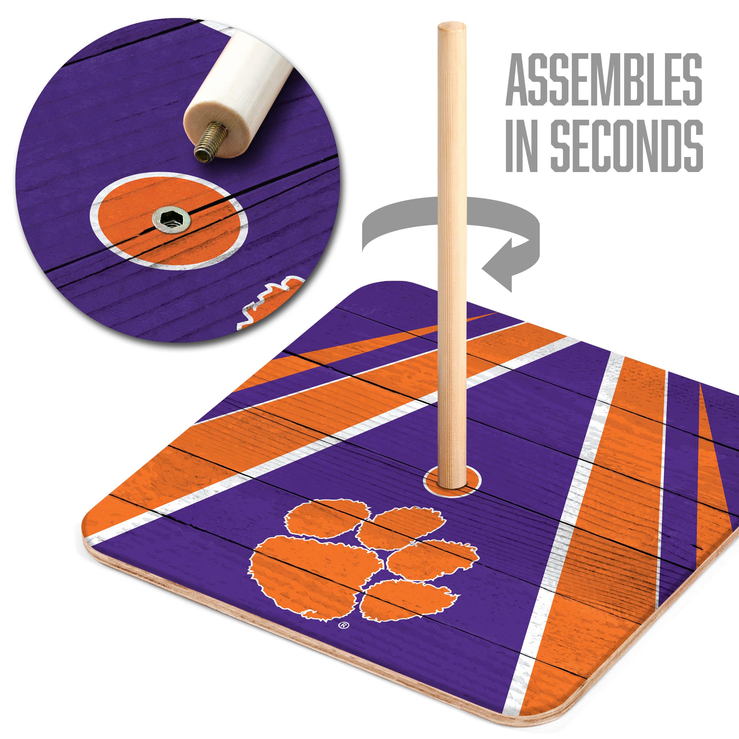 YouTheFan NCAA Clemson Tigers Horseshoe Bags - Sports Collectibles, Sports Memorabilia, Sports Fan Shop, Sports Gifts