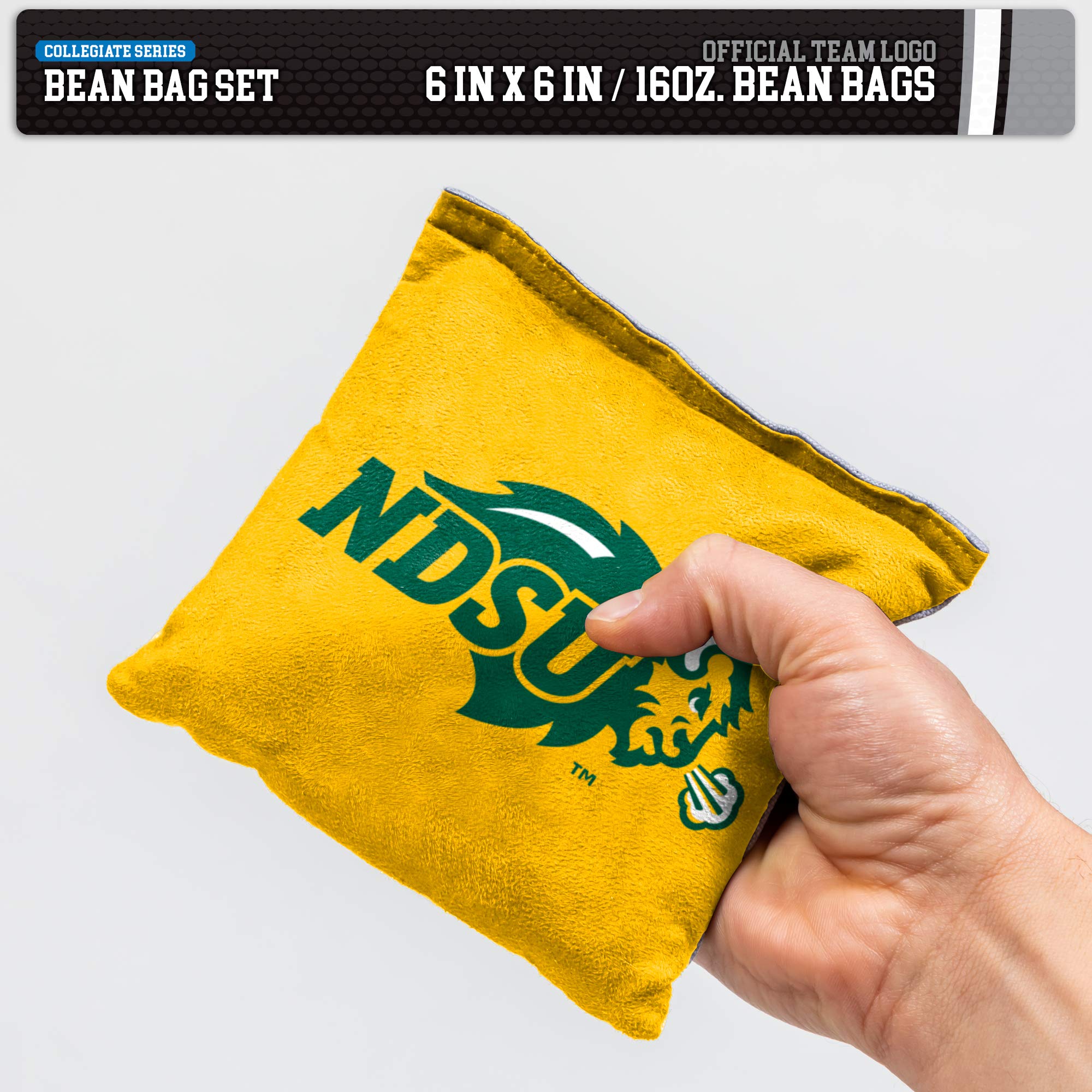 Wild Sports NCAA North Dakota State Bison 8pk Dual Sided Bean Bags, Team Color - Sports Collectibles, Sports Memorabilia, Sports Fan Shop, Sports Gifts