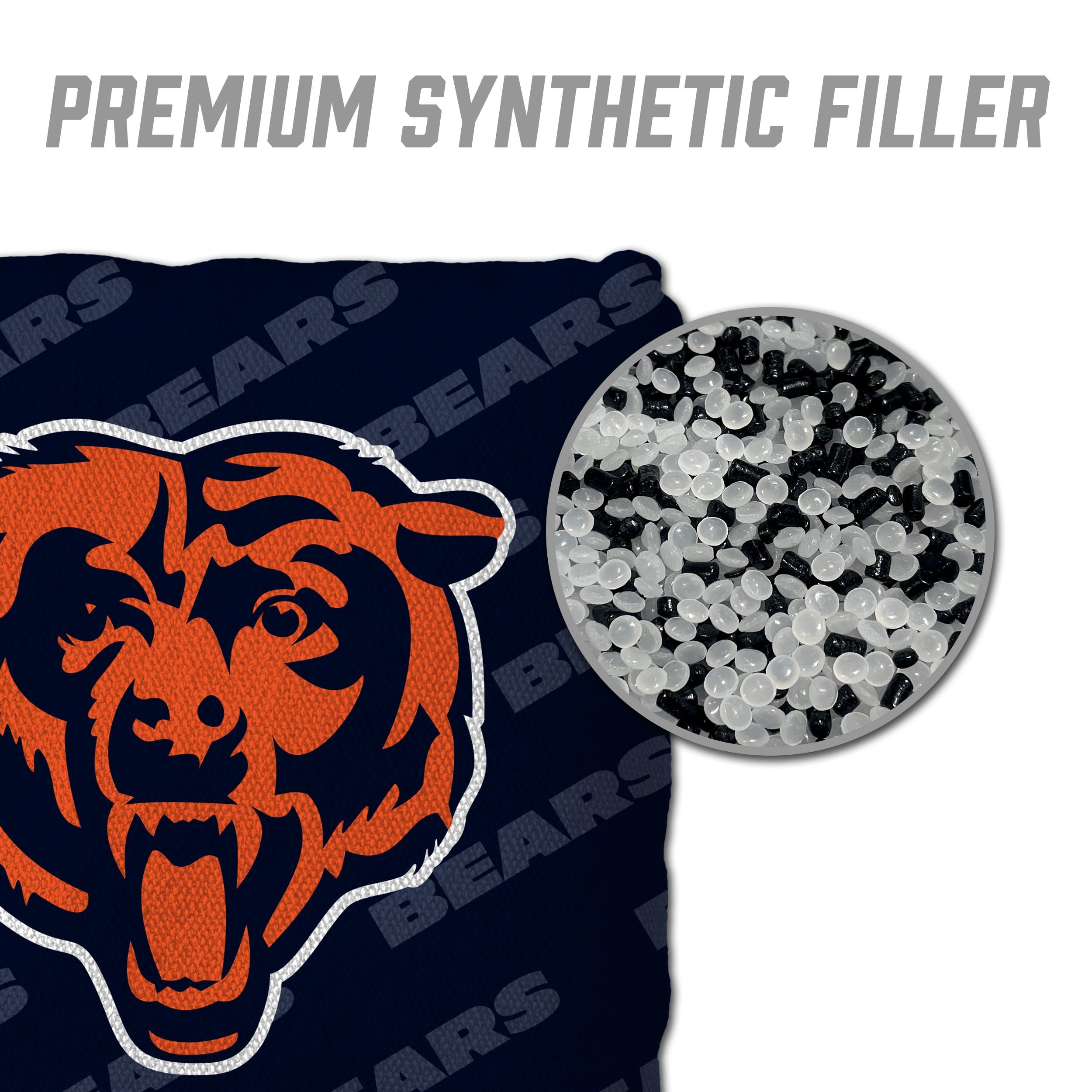 YouTheFan NFL Chicago Bears Cornhole Bags - 4PK - Blue - Sports Collectibles, Sports Memorabilia, Sports Fan Shop, Sports Gifts