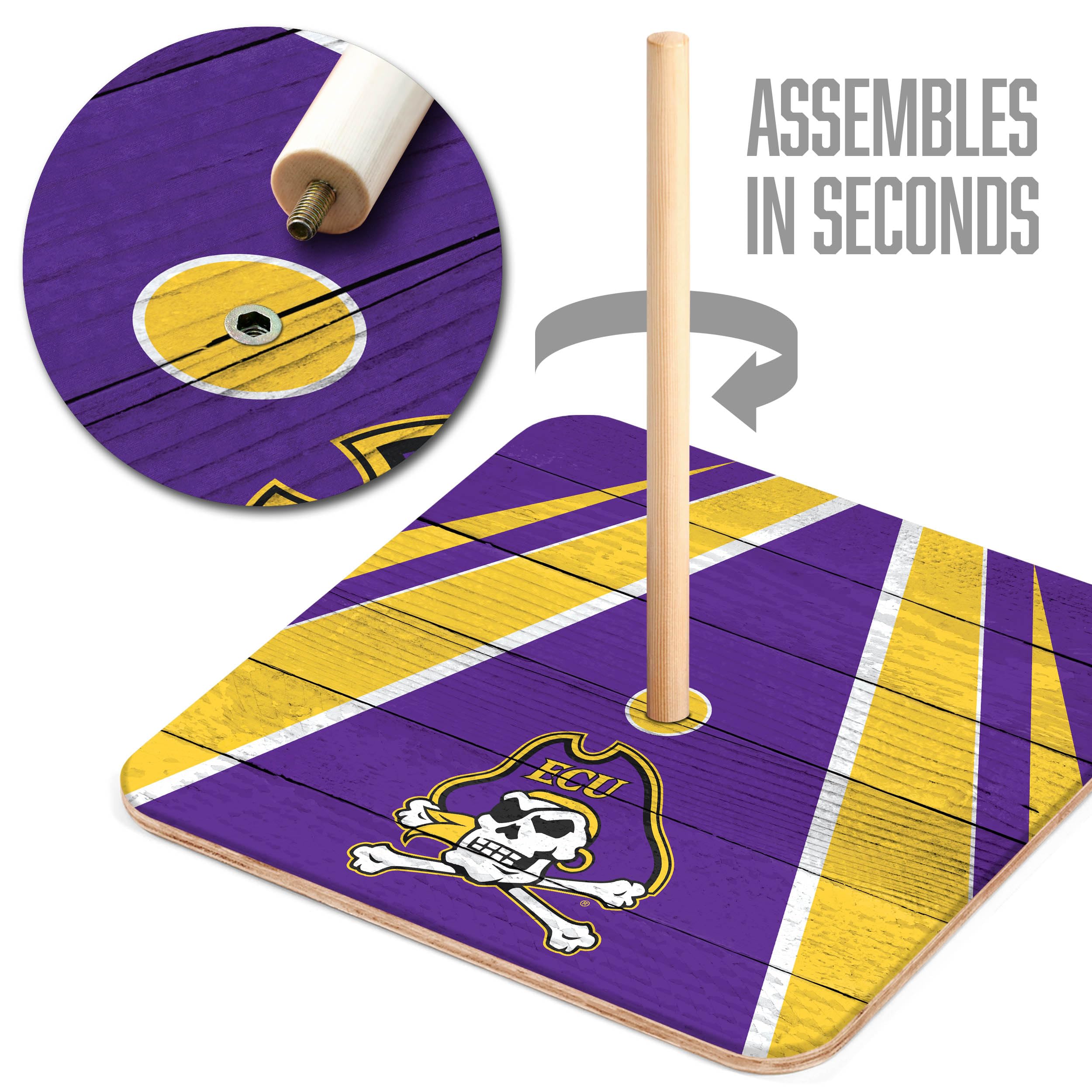 YouTheFan NCAA East Carolina Pirates Horseshoe Bags - Sports Collectibles, Sports Memorabilia, Sports Fan Shop, Sports Gifts