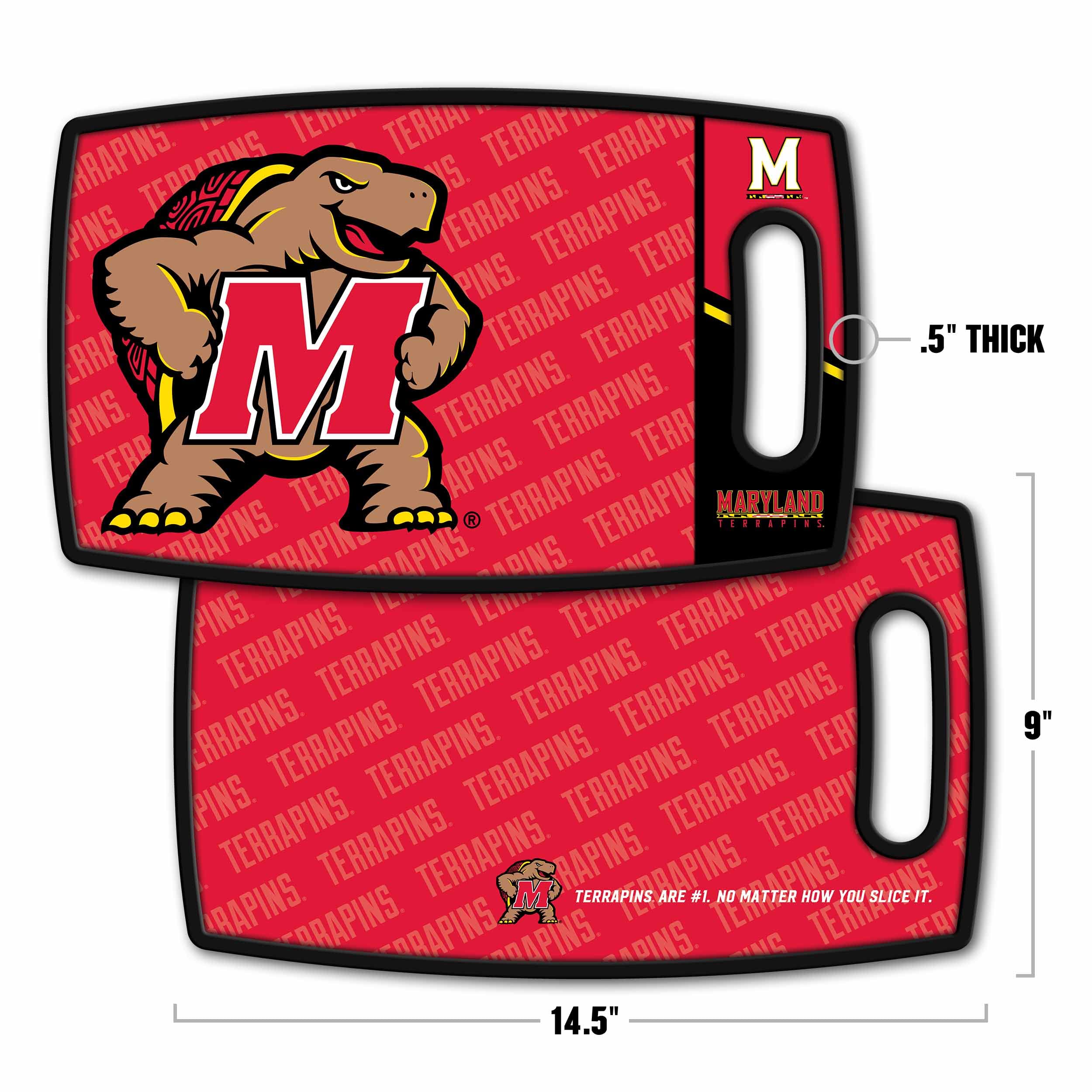 YouTheFan NCAA Maryland Terrapins Logo Series Cutting Board - Sports Gifts, Sports Memorabilia, Sports Collectibles, Fan Shop
