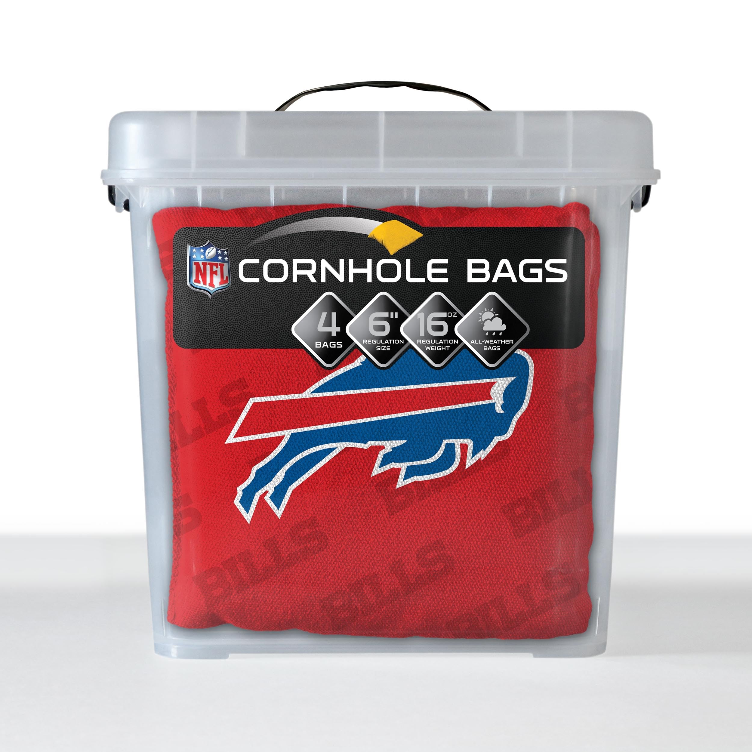 YouTheFan NFL Buffalo Bills Cornhole Bags - 4PK - Red - Sports Collectibles, Sports Memorabilia, Sports Fan Shop, Sports Gifts