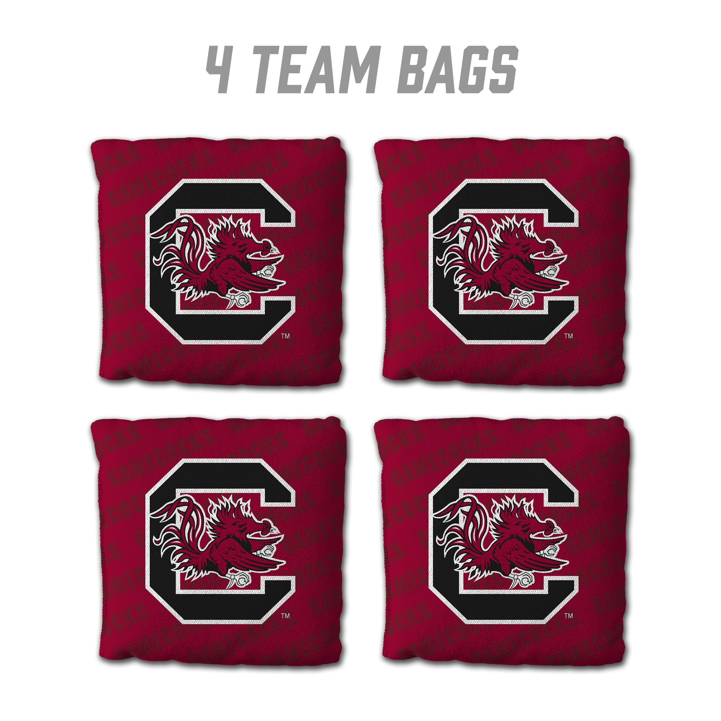 YouTheFan NCAA South Carolina Gamecocks Cornhole Bags - 4PK - Maroon - Sports Collectibles, Sports Memorabilia, Sports Fan Shop, Sports Gifts
