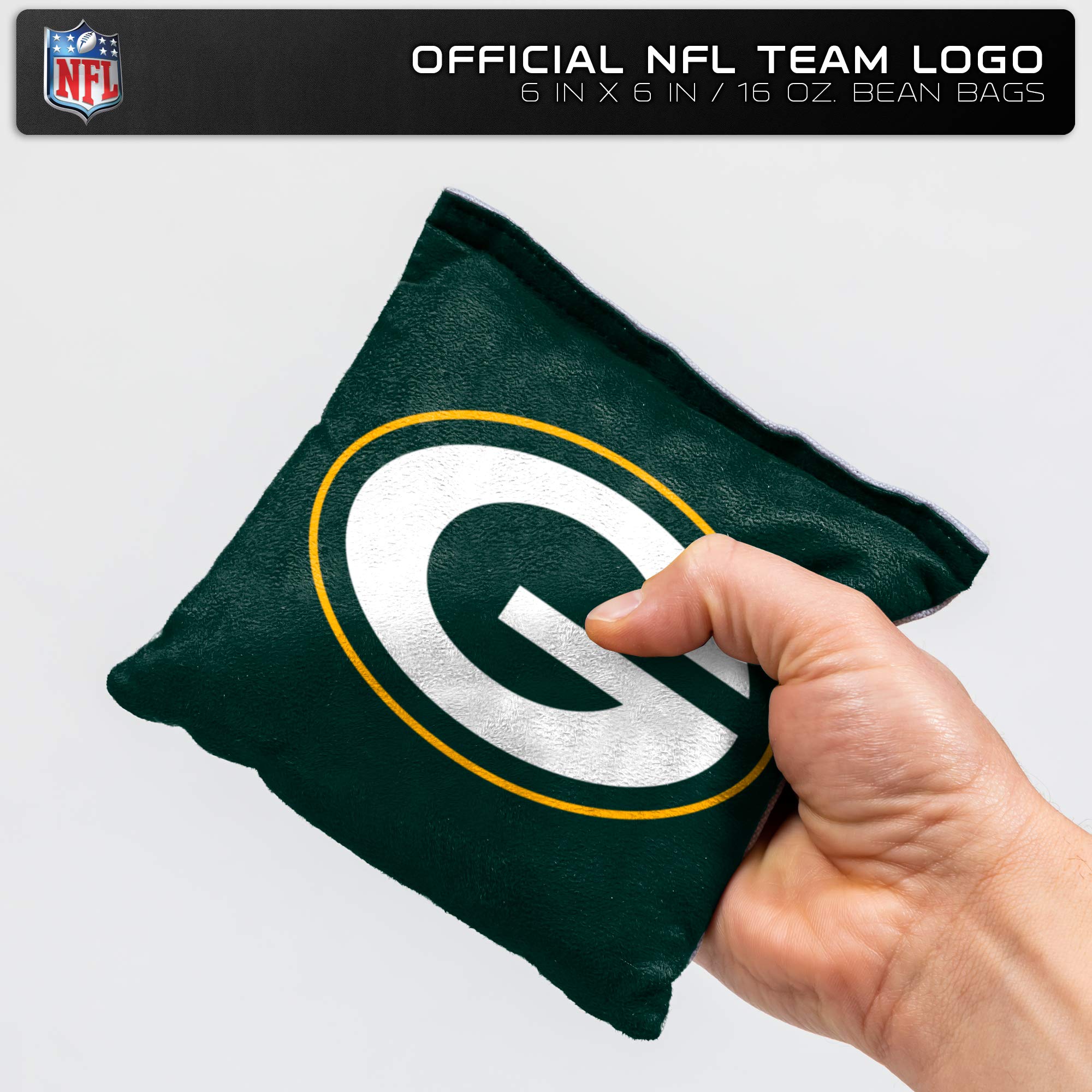 Wild Sports NFL Green Bay Packers 8pk Dual Sided Bean Bags, Team Color - Sports Collectibles, Sports Memorabilia, Sports Fan Shop, Sports Gifts