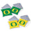 Wild Sports NCAA Oregon Ducks 8pk Dual Sided Bean Bags, Team Color - Sports Collectibles, Sports Memorabilia, Sports Fan Shop, Sports Gifts