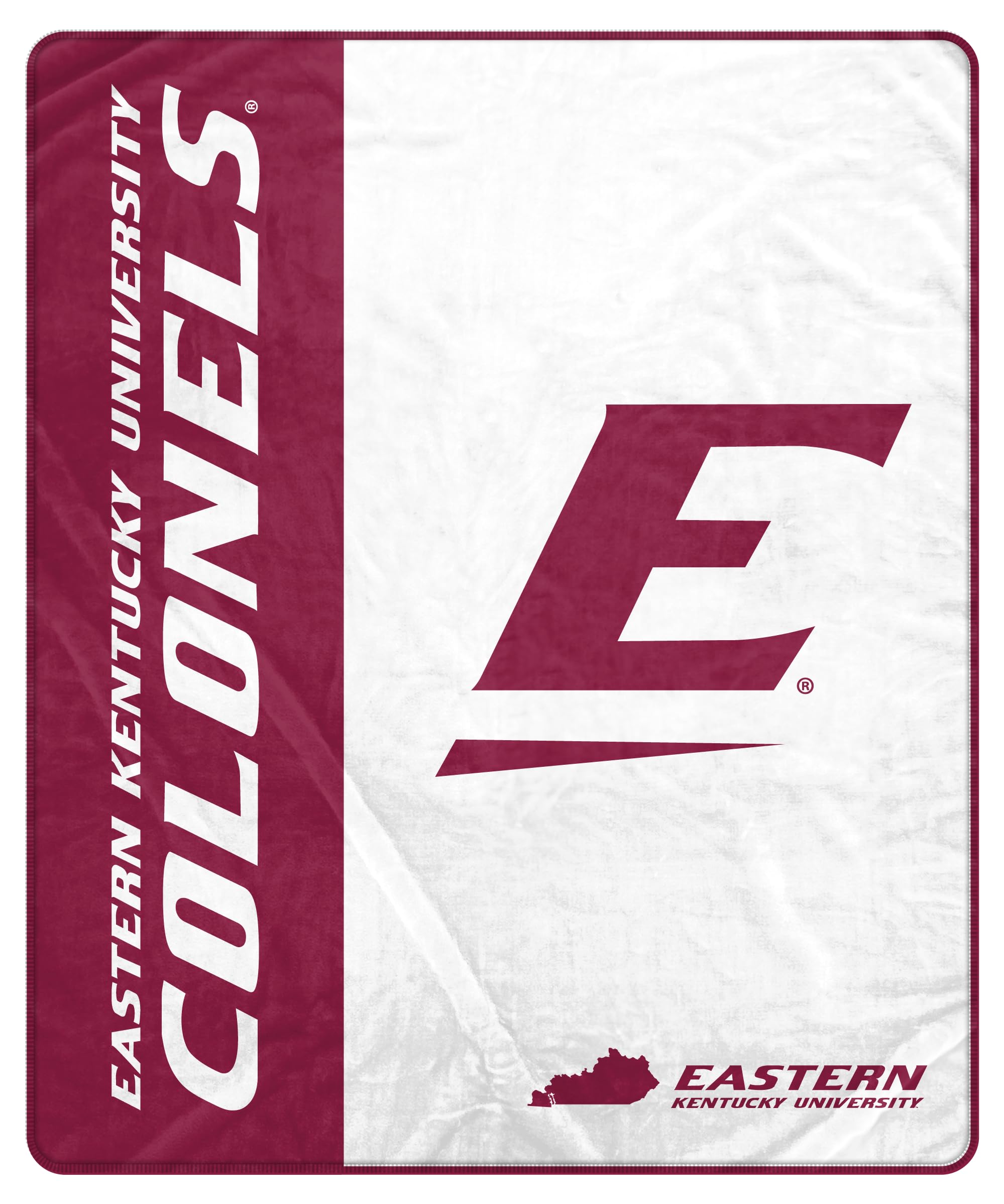 Proformance Home NCAA Eastern Kentucky Colonels Endzone Ultra Soft Tailgate Throw - Sports Gifts, Sports Memorabilia, Sports Collectibles, Fan Shop