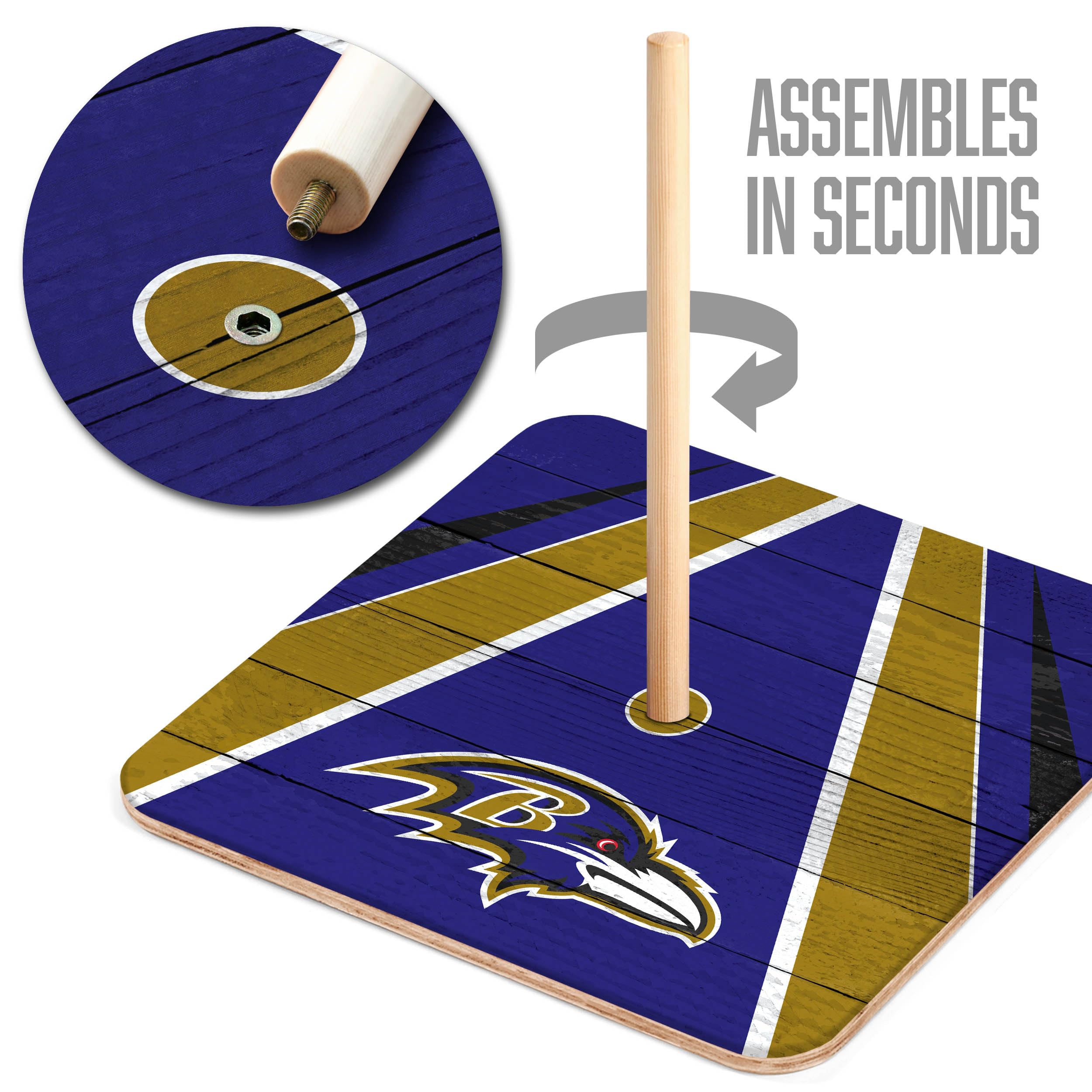 YouTheFan NFL Baltimore Ravens Horseshoe Bags Game - Sports Collectibles, Sports Memorabilia, Sports Fan Shop, Sports Gifts