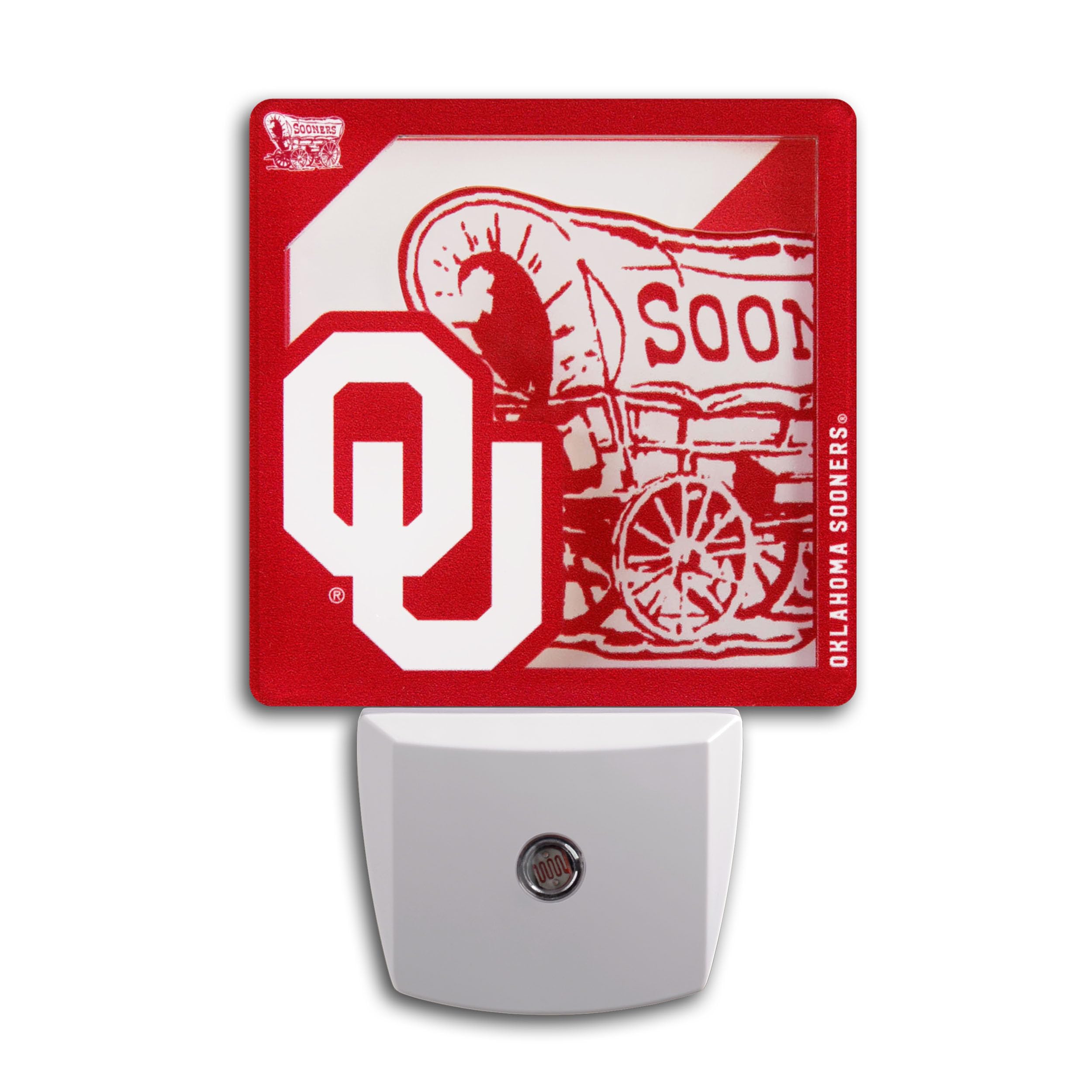 YouTheFan NCAA Oklahoma Sooners Logo Series Nite Light - Sports Collectibles, Sports Memorabilia, Sports Fan Shop, Sports Gifts